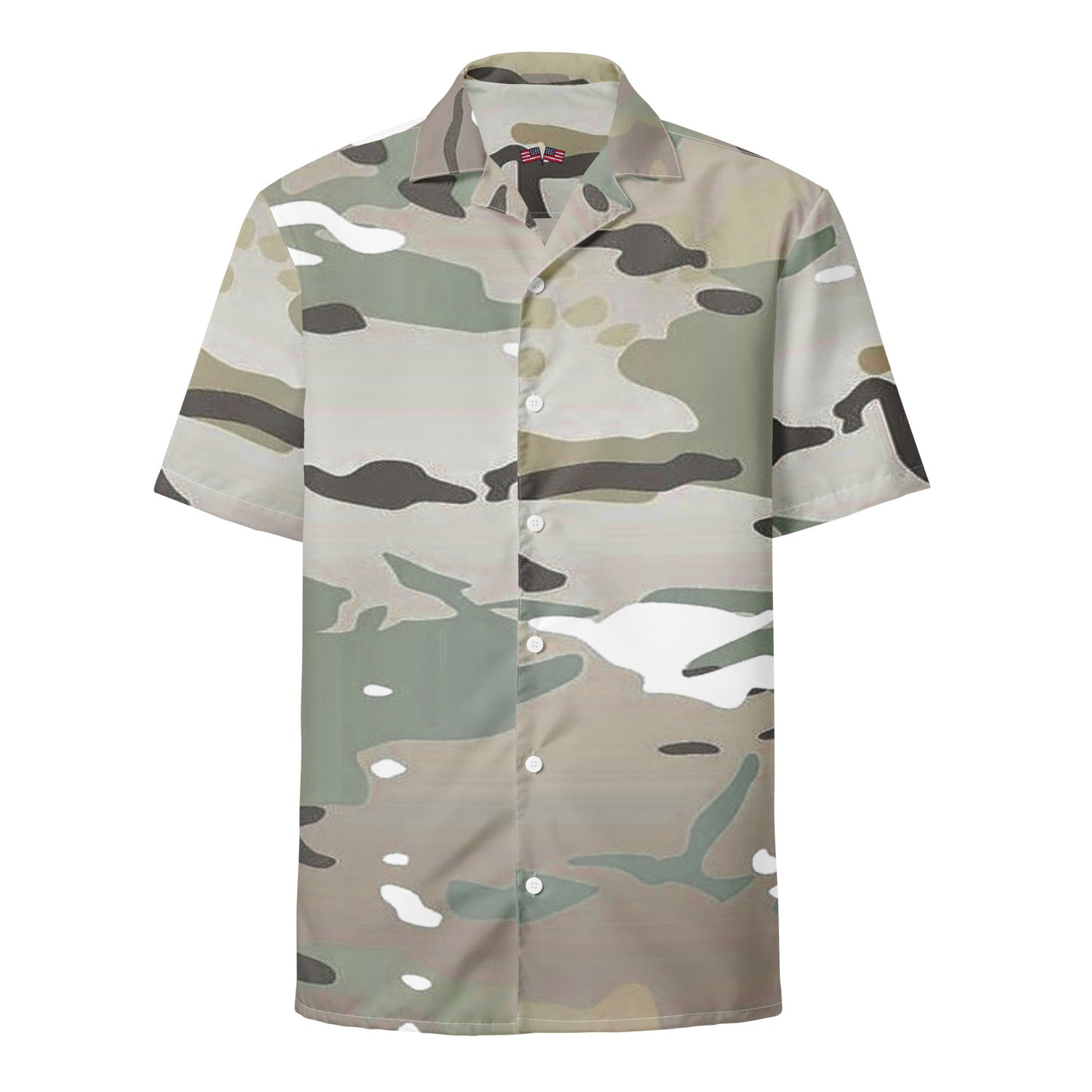 Desert Camo Unisex Button Shirt - Activewear Well