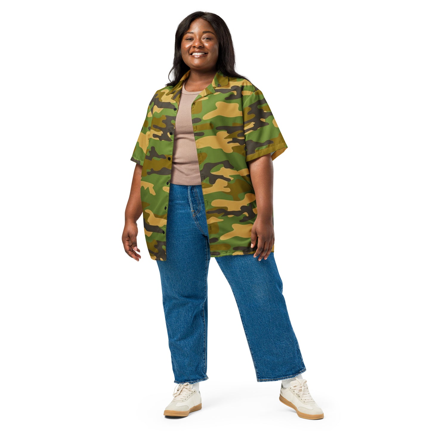 Camo Unisex Button Shirt - Activewear Well