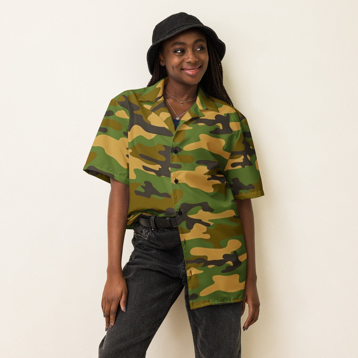 Camo Unisex Button Shirt - Activewear Well