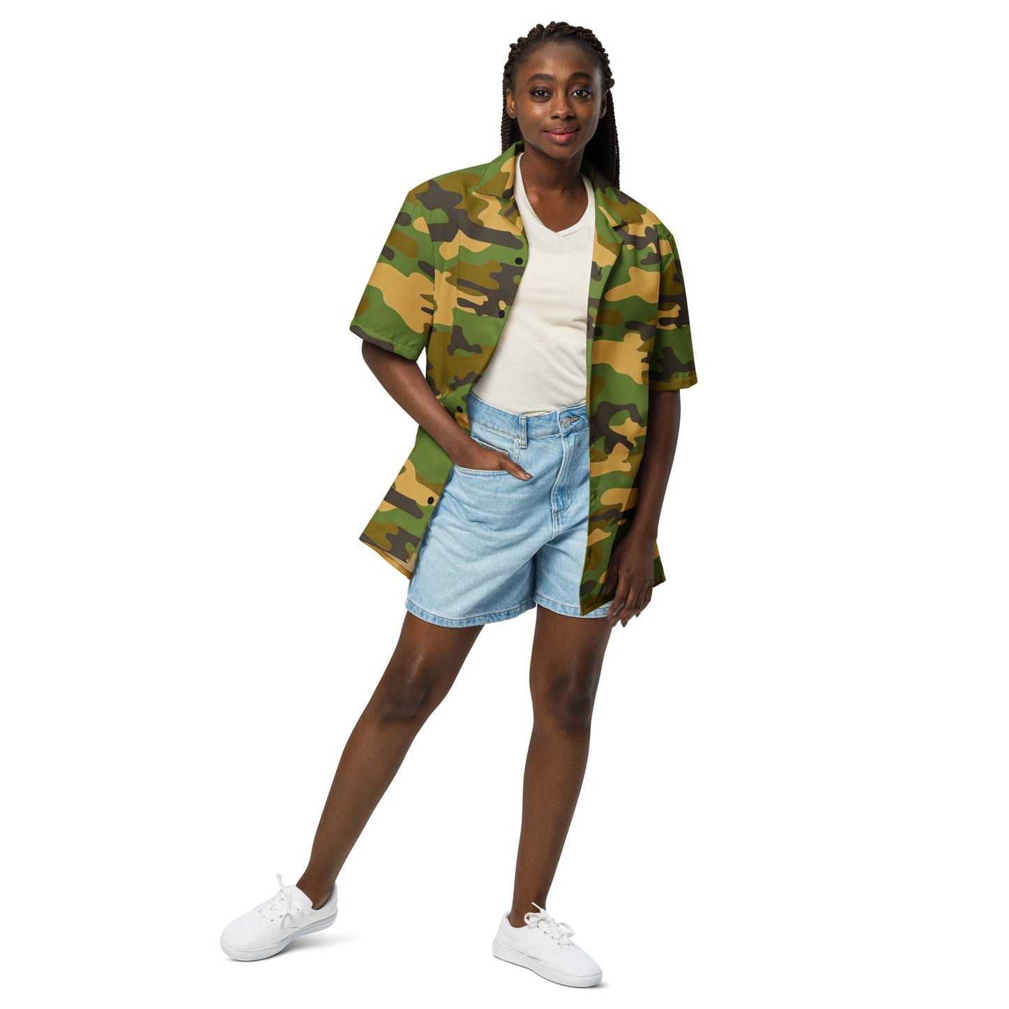 Camo Unisex Button Shirt - Activewear Well