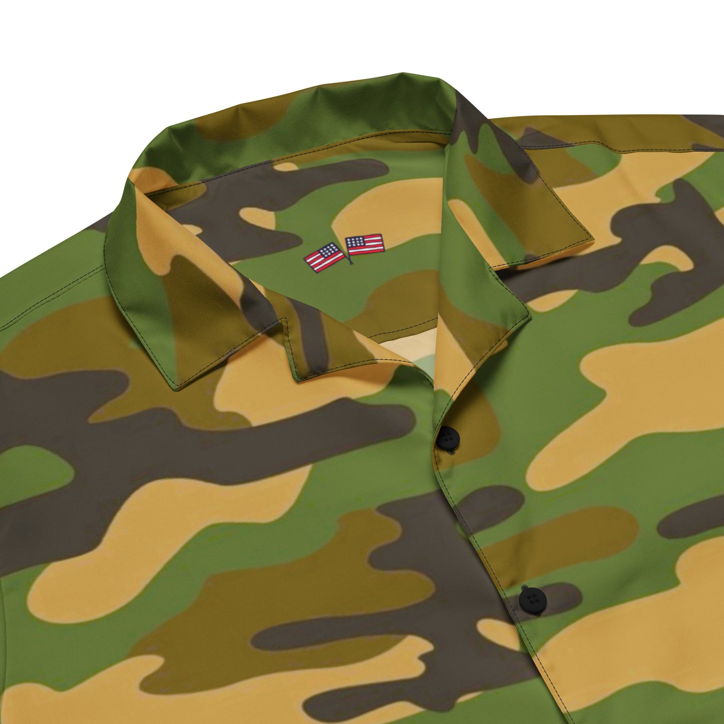Camo Unisex Button Shirt - Activewear Well