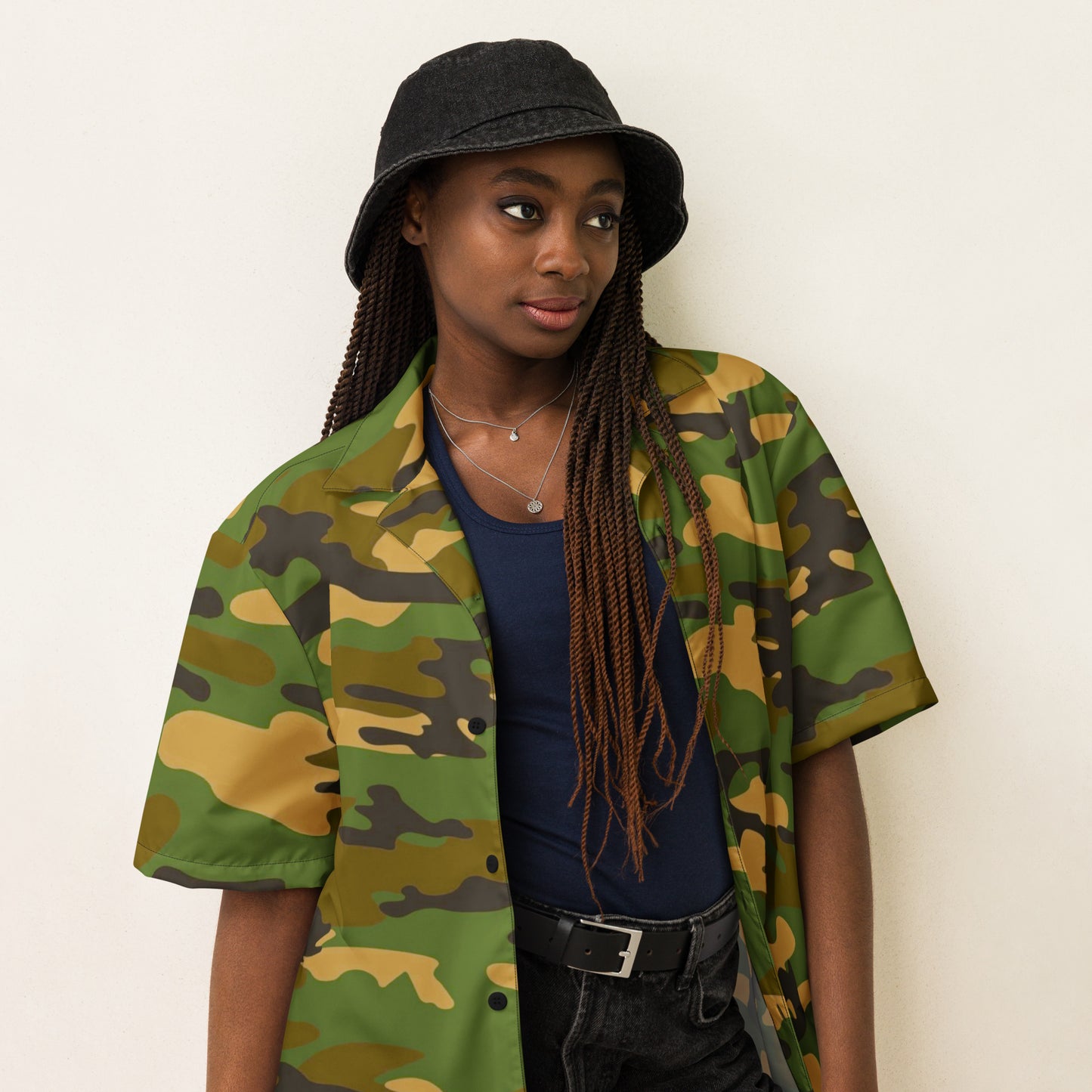 Camo Unisex Button Shirt - Activewear Well
