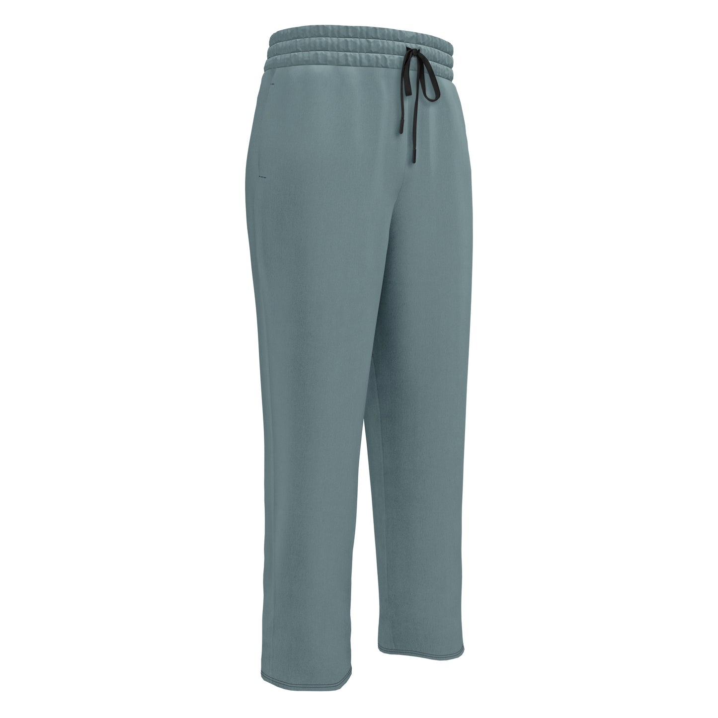 Slate Blue Wide-Leg Joggers