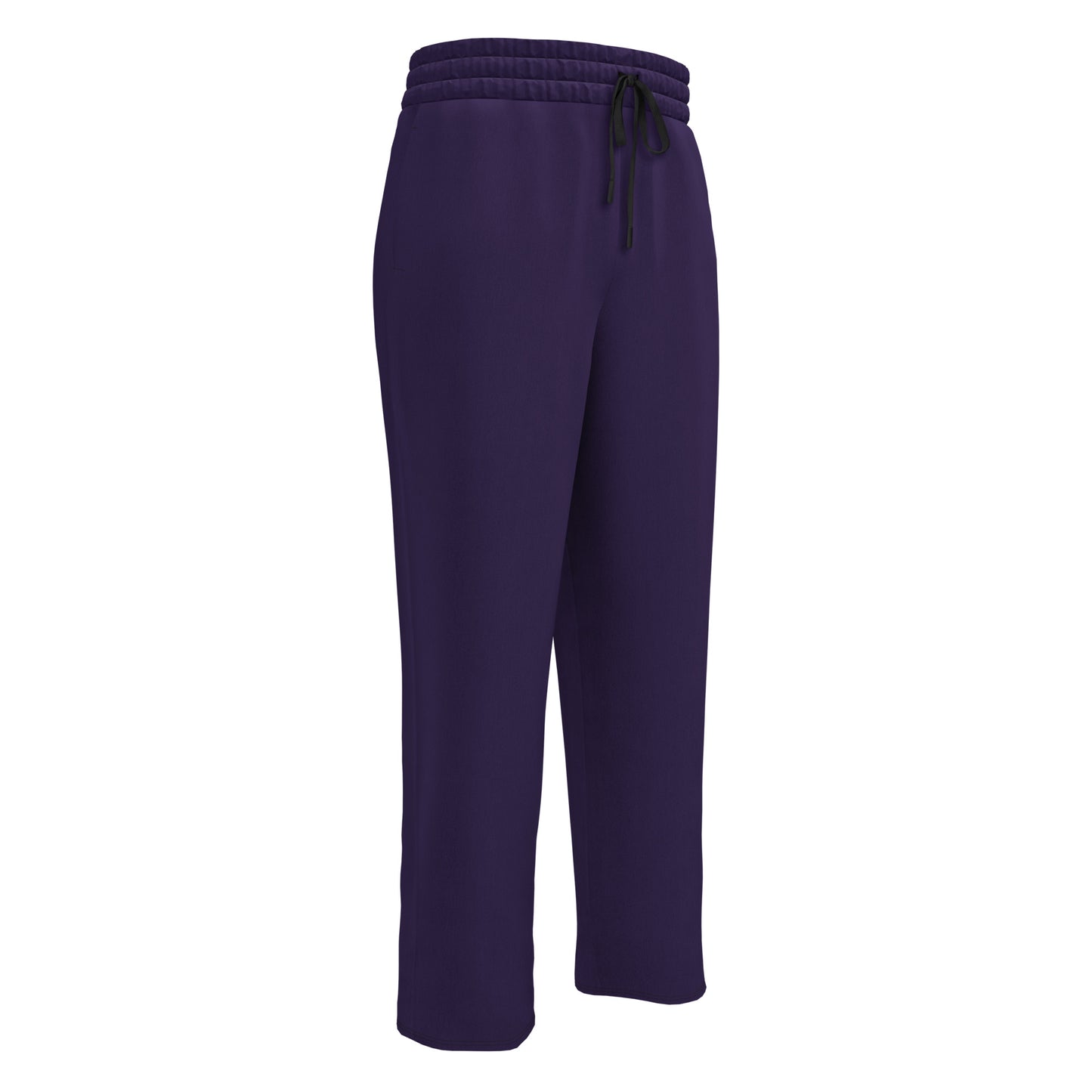 Dark Purple Wide-Leg Joggers - Activewear Well