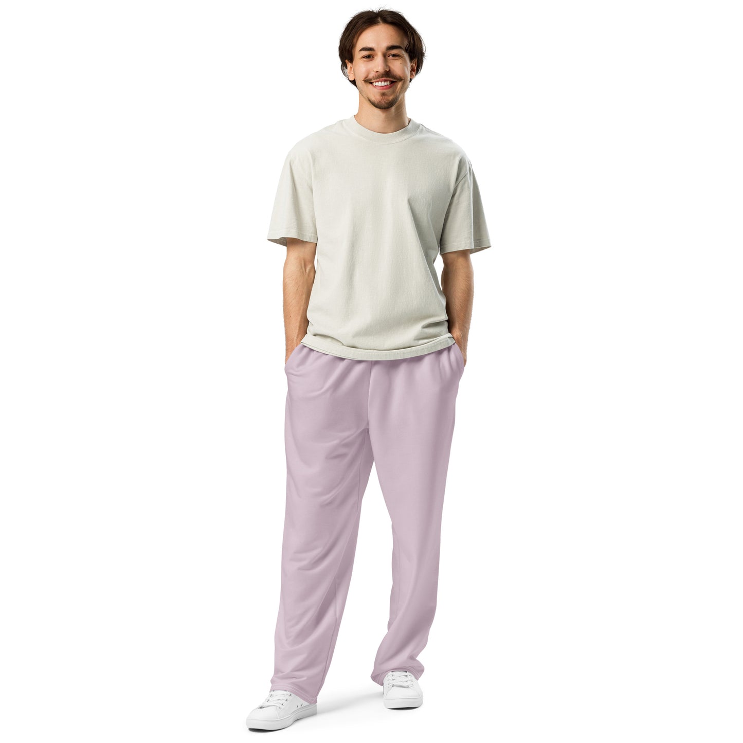 Dusty Pink Wide-Leg Joggers - Activewear Well