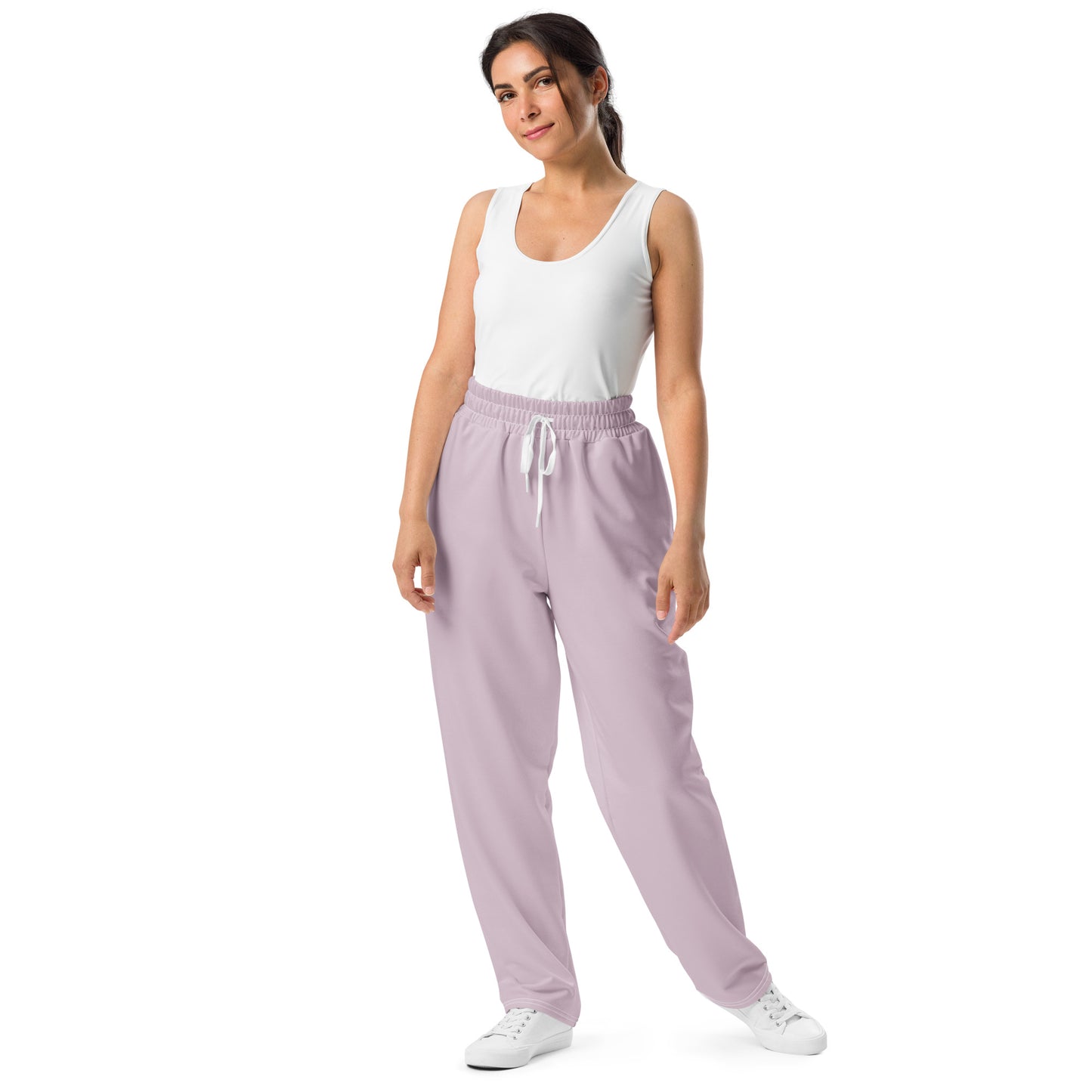 Dusty Pink Wide-Leg Joggers - Activewear Well