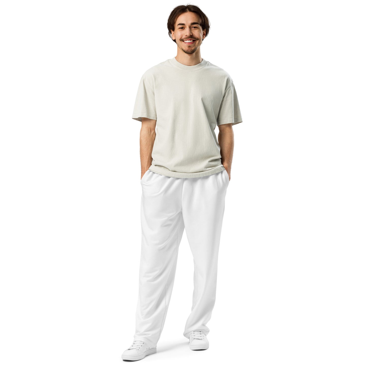 White Wide-Leg Joggers - Activewear Well