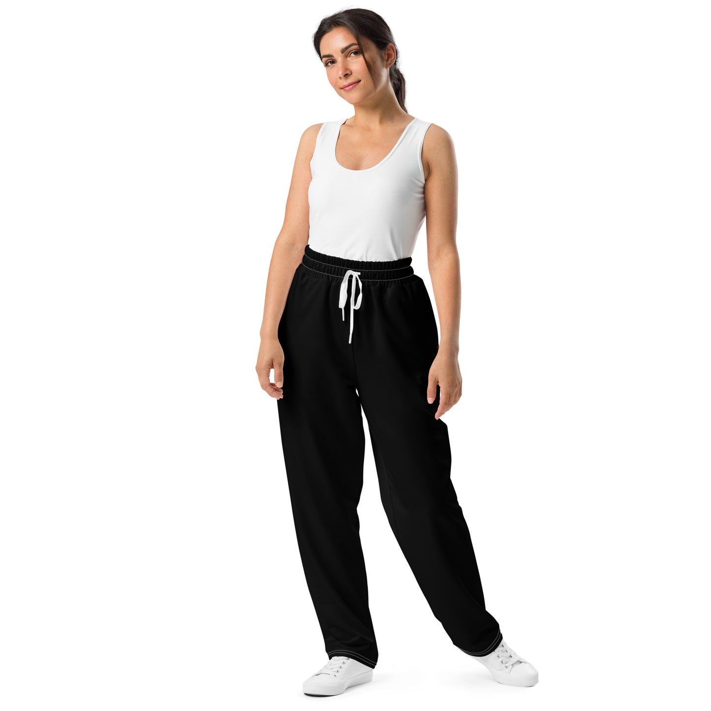 Black Wide-Leg Joggers - Activewear Well