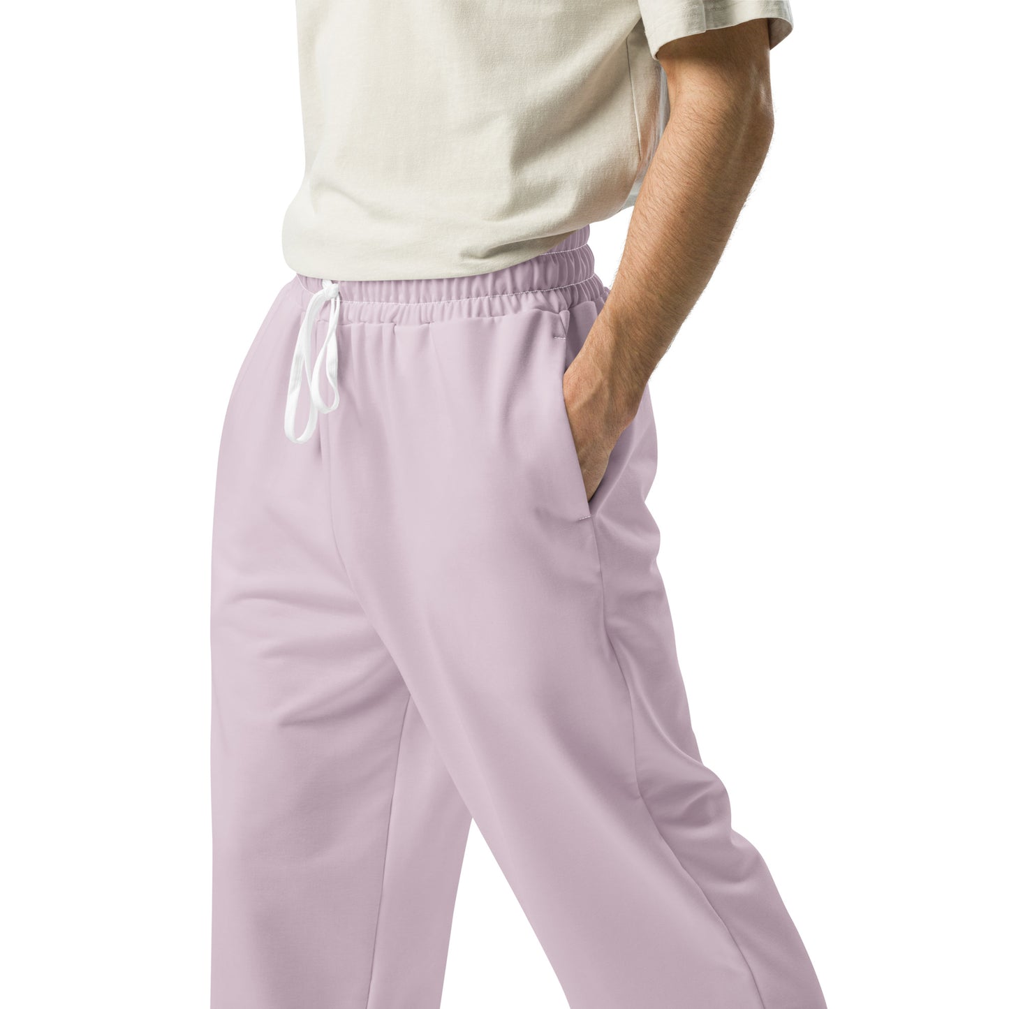 Dusty Pink Wide-Leg Joggers - Activewear Well