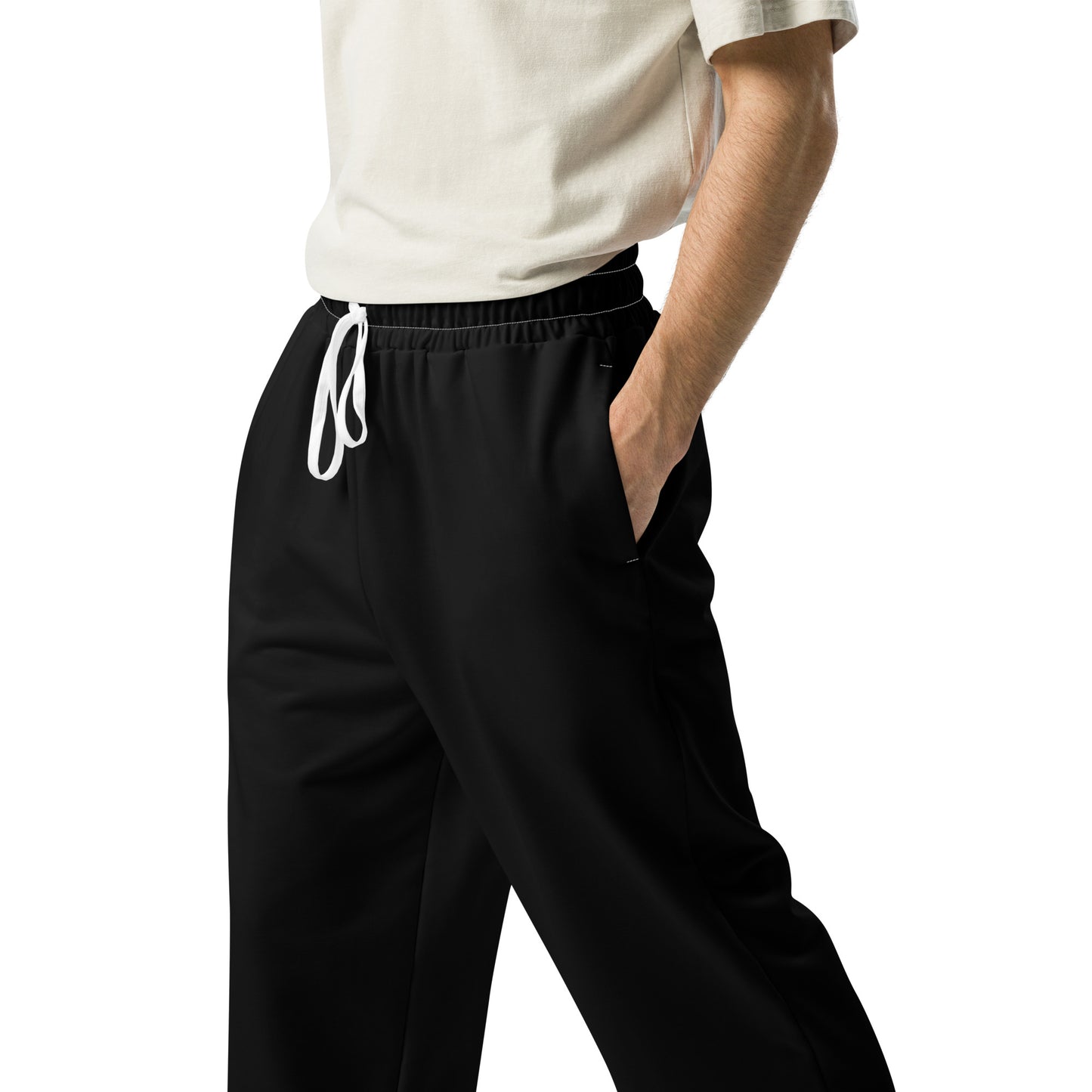 Black Wide-Leg Joggers - Activewear Well