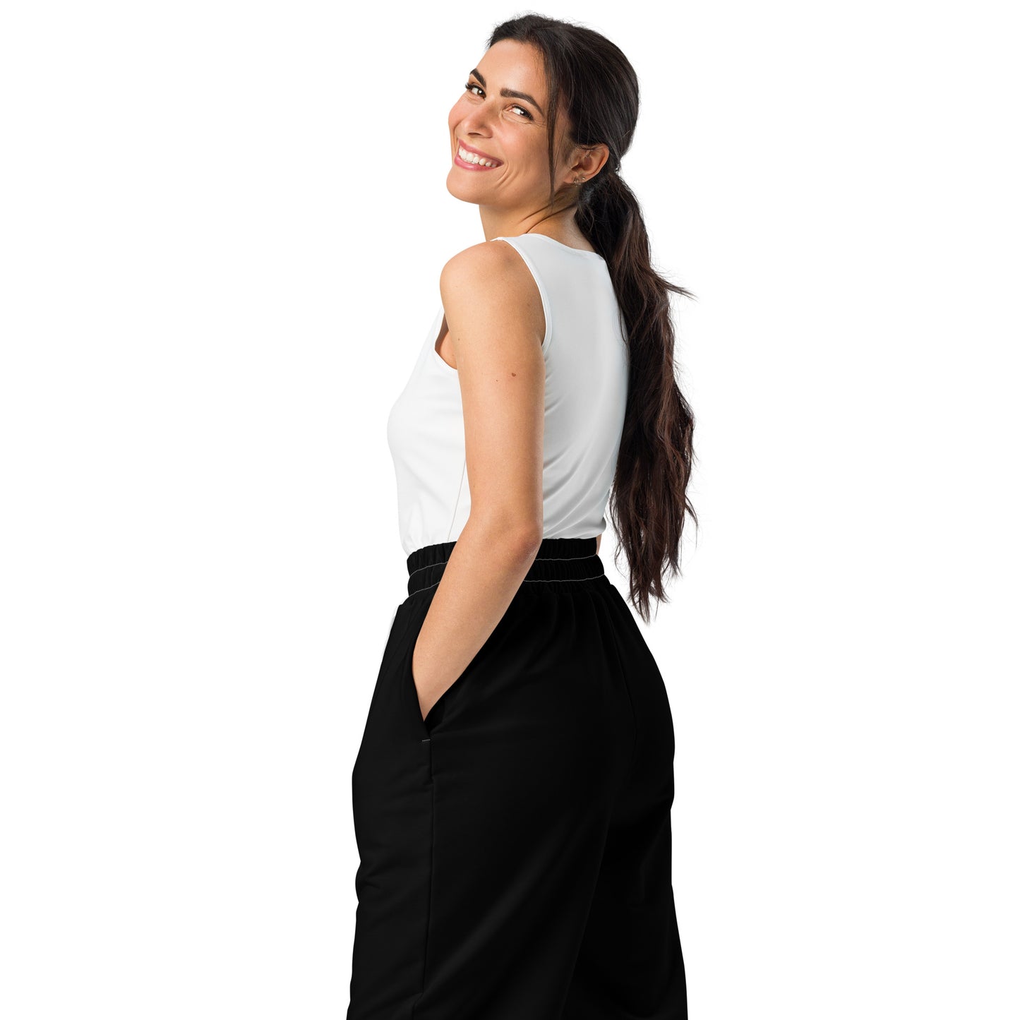 Black Wide-Leg Joggers - Activewear Well