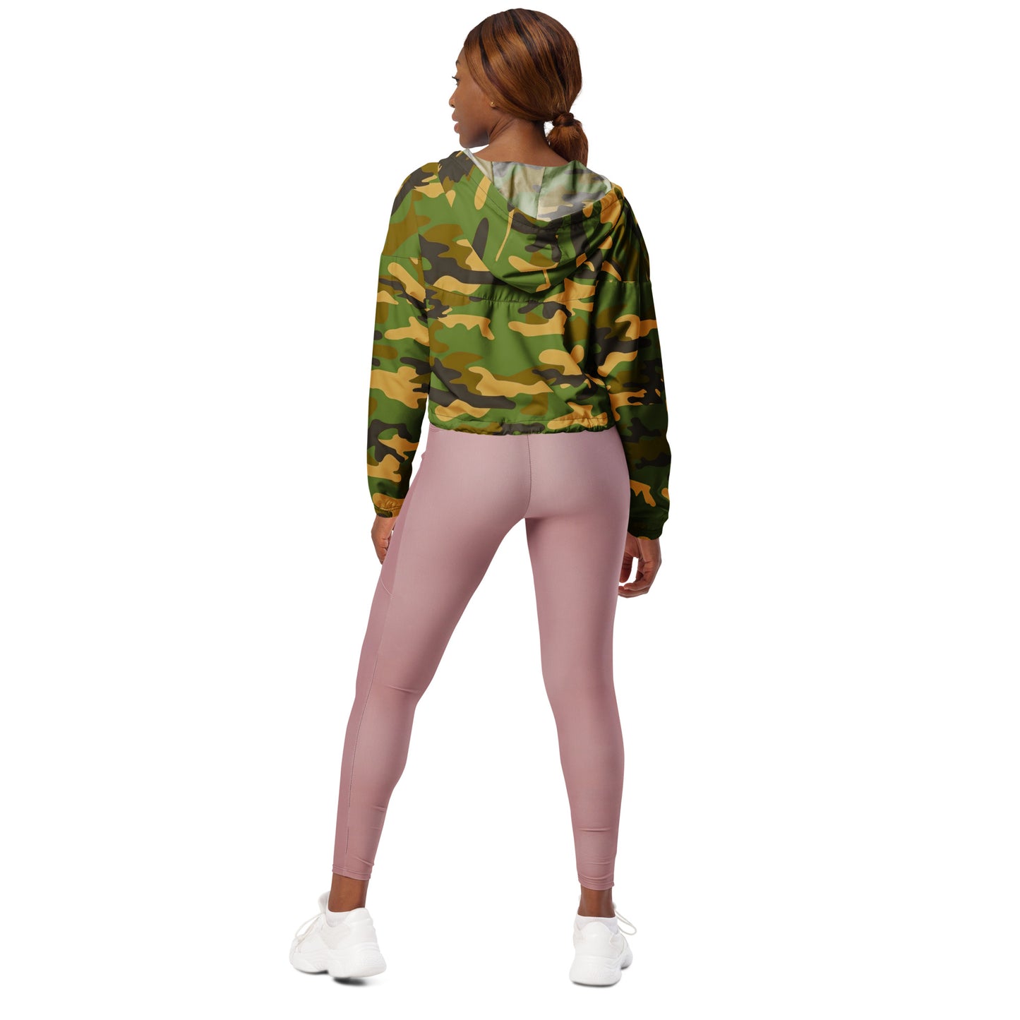 Women’s Cropped Camo Windbreaker - Activewear Well