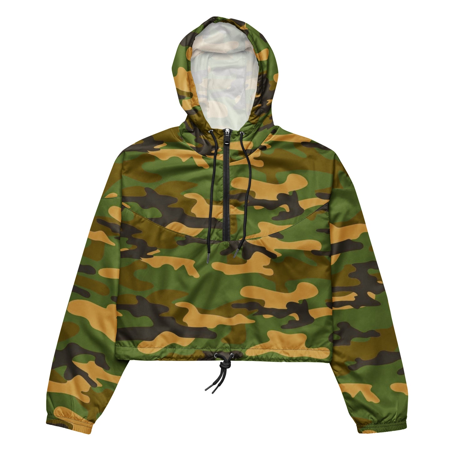 Women’s Cropped Camo Windbreaker - Activewear Well