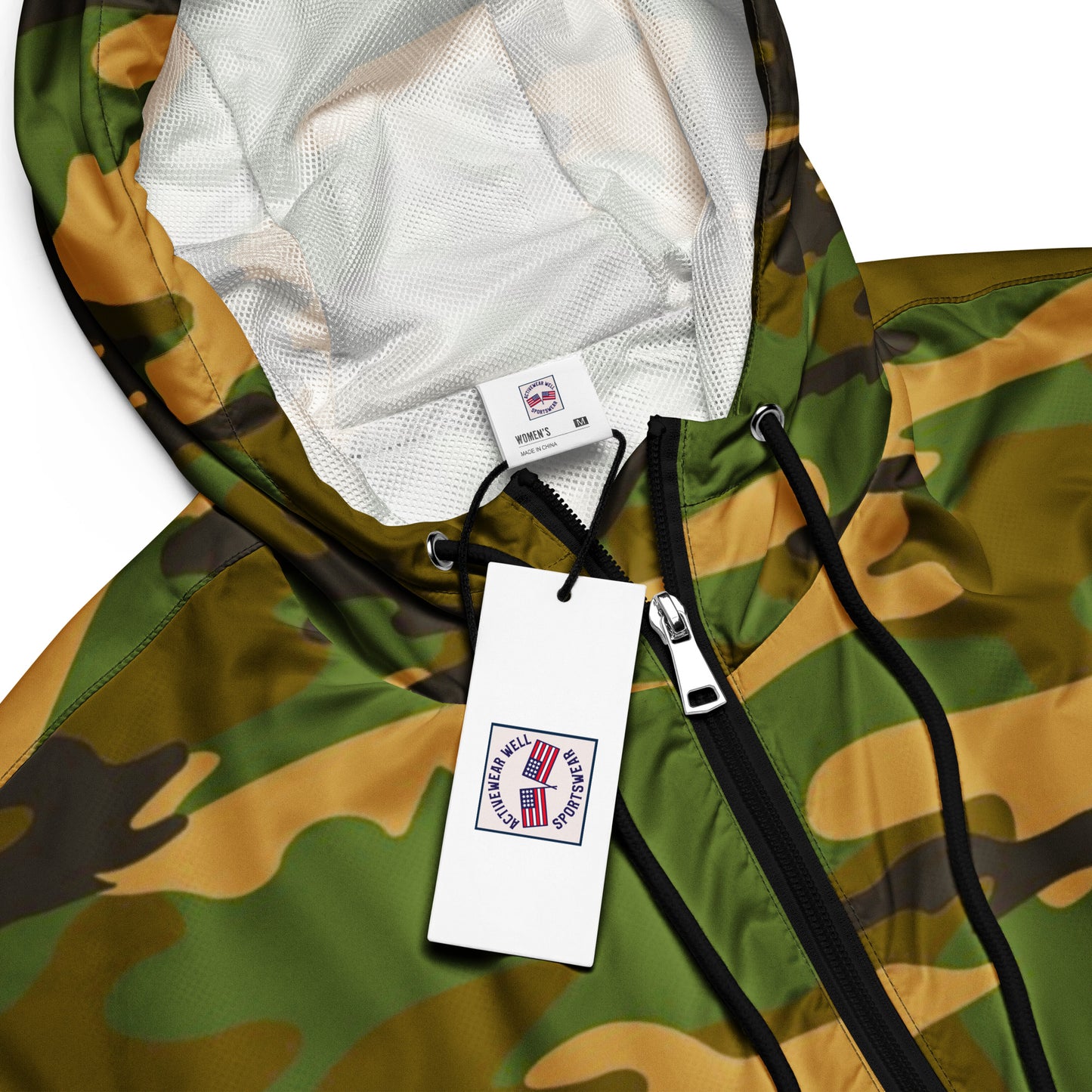 Women’s Cropped Camo Windbreaker - Activewear Well