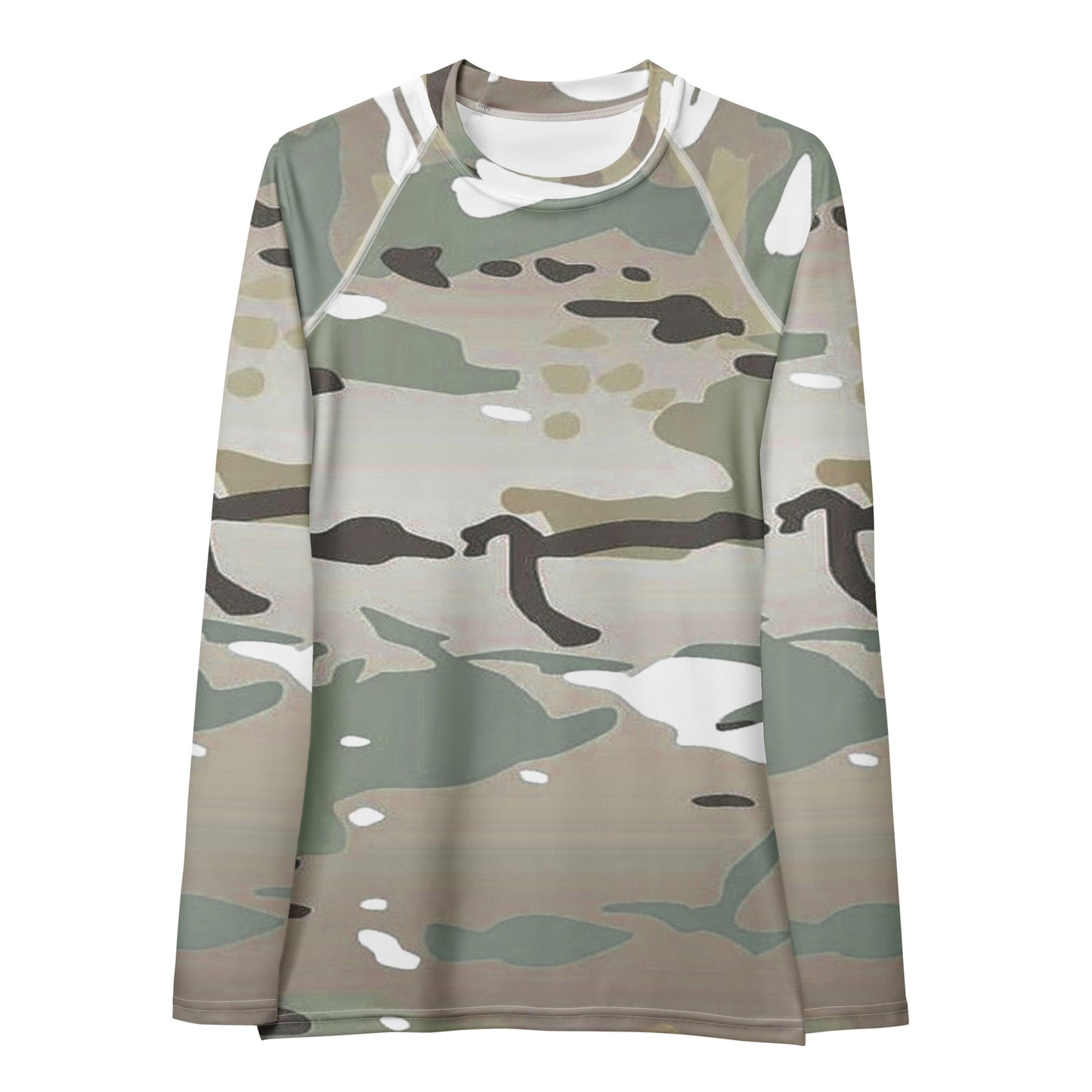 Desert Camo Women's Rash Guard - Activewear Well