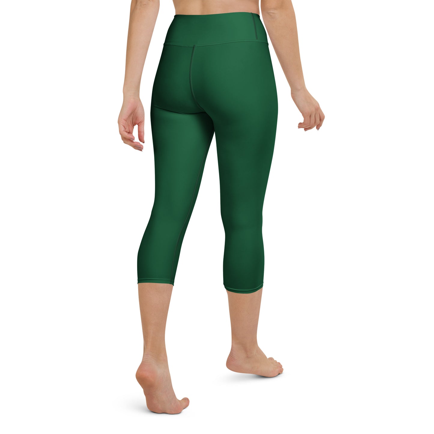 Forest Green Yoga Capri Leggings - Activewear Well