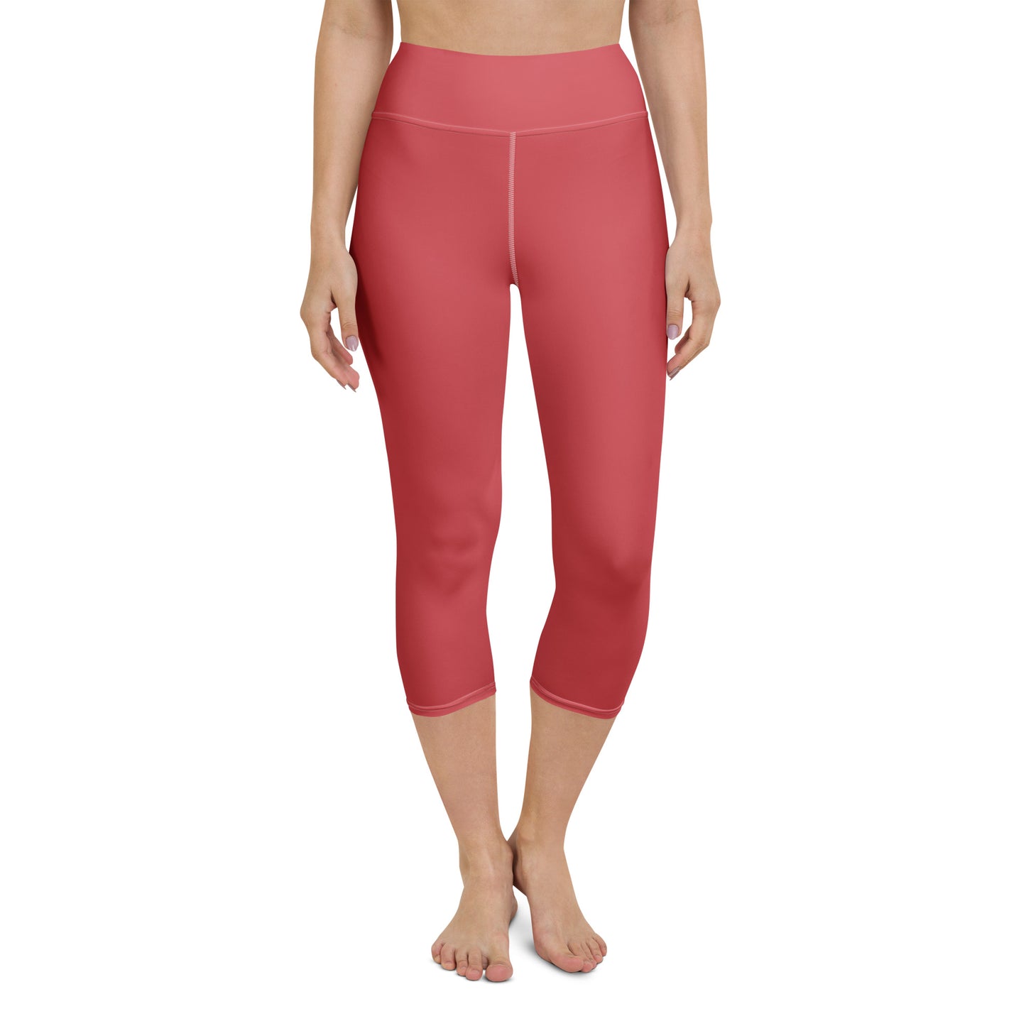 Rose Gold Yoga Capri Leggings - Activewear Well