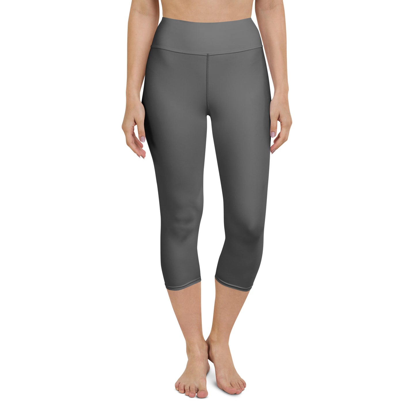 Grey Yoga Capri Leggings - Activewear Well