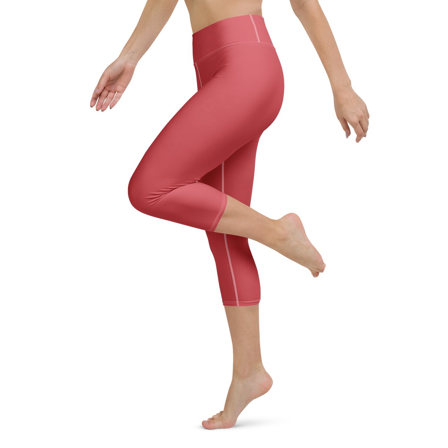 Rose Gold Yoga Capri Leggings - Activewear Well