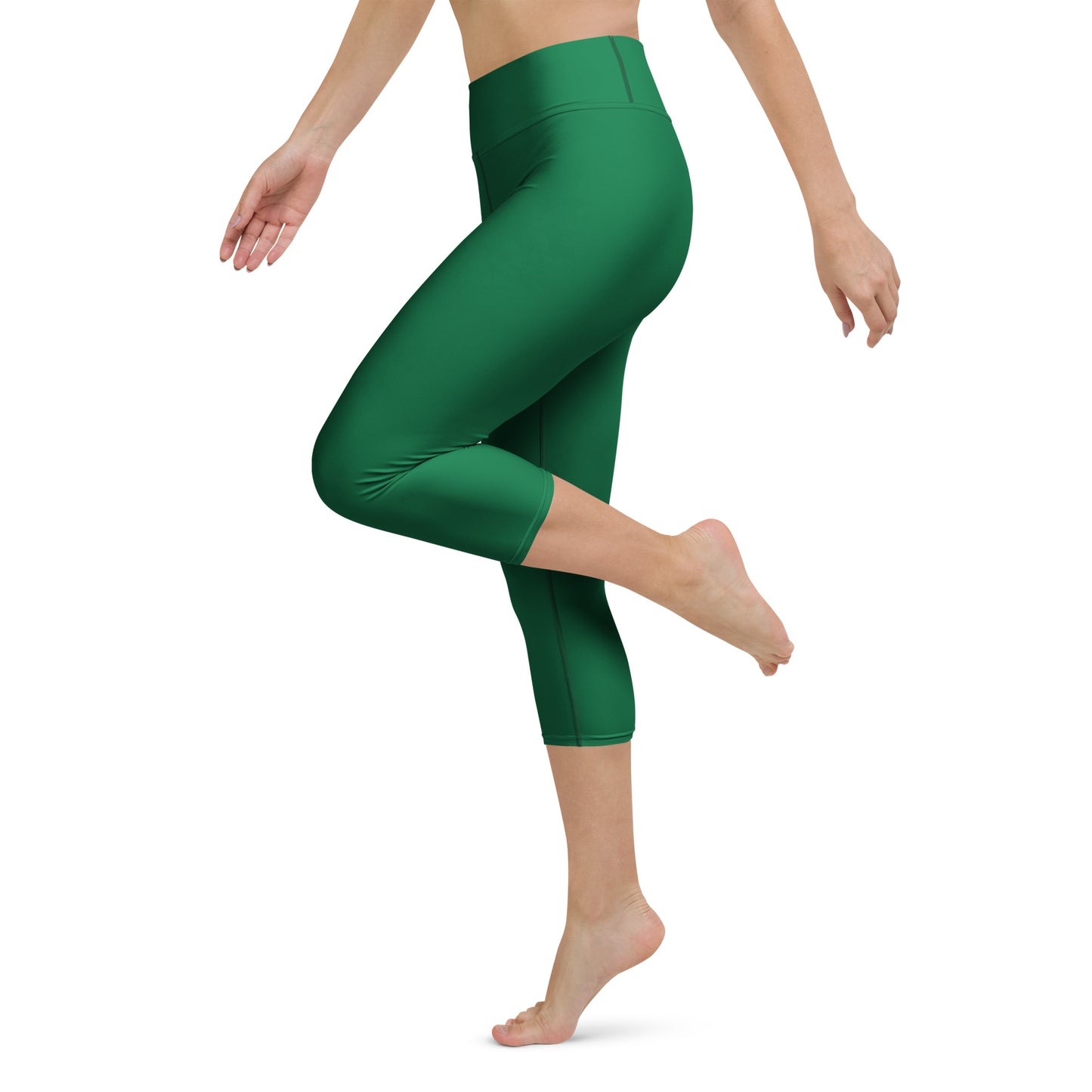 Green Yoga Capri Leggings - Activewear Well