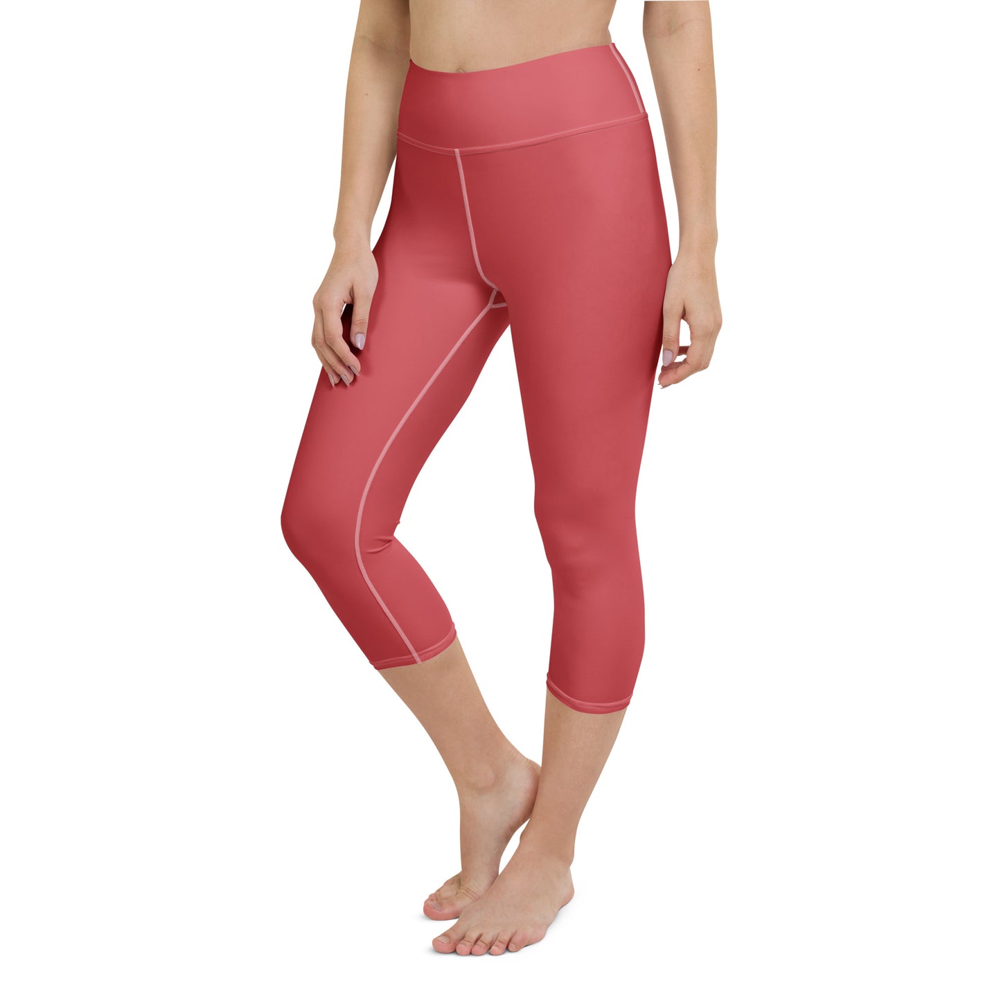 Rose Gold Yoga Capri Leggings - Activewear Well