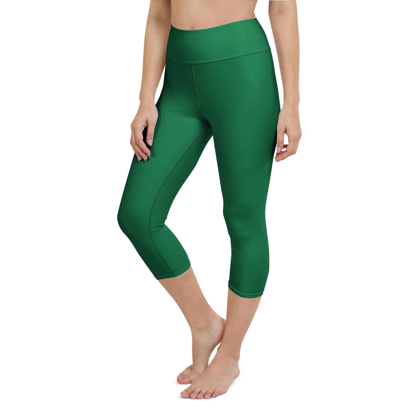 Green Yoga Capri Leggings - Activewear Well