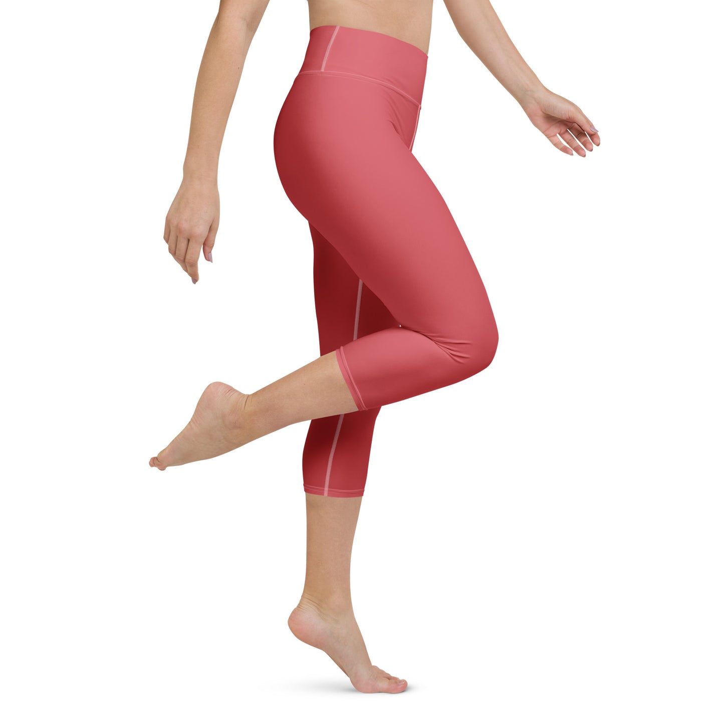 Rose Gold Yoga Capri Leggings - Activewear Well
