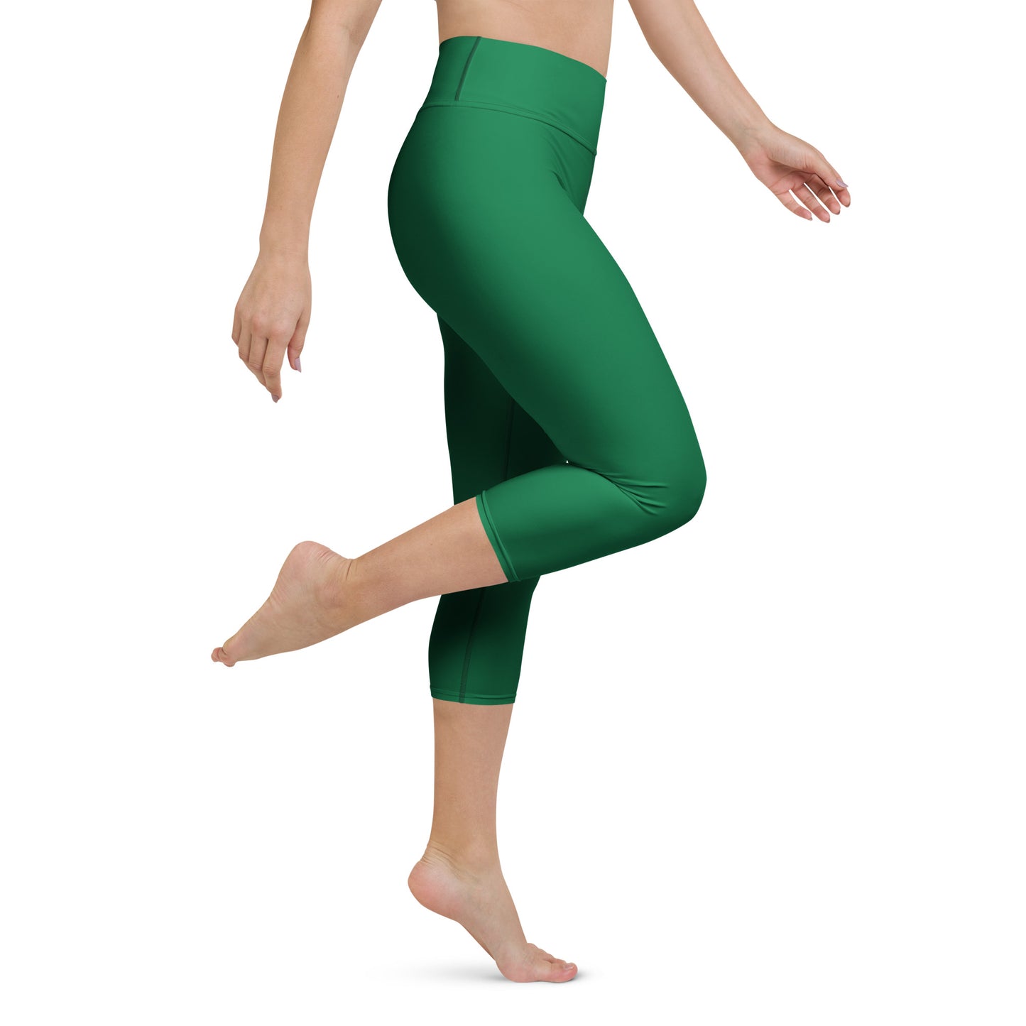 Green Yoga Capri Leggings - Activewear Well