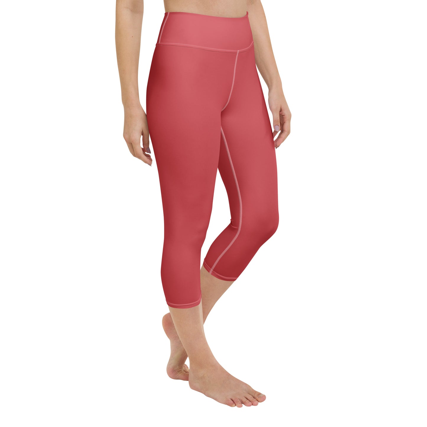 Rose Gold Yoga Capri Leggings - Activewear Well