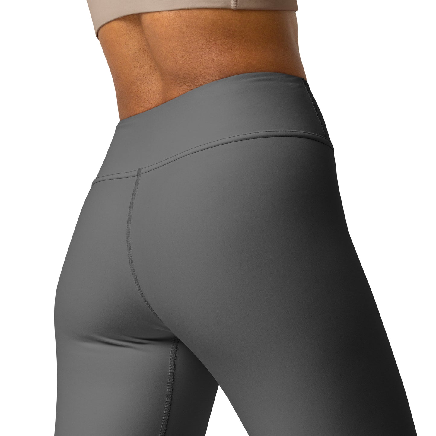 Grey High-Rise Yoga Leggings - Activewear Well