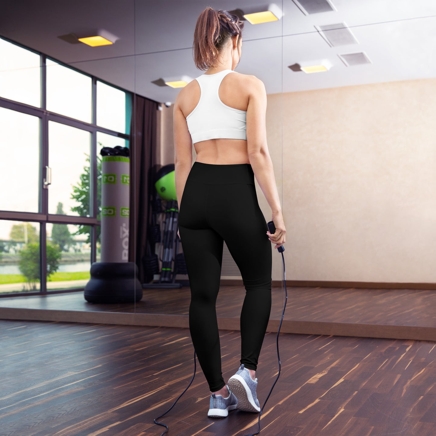Black High-Rise Yoga Leggings - Activewear Well