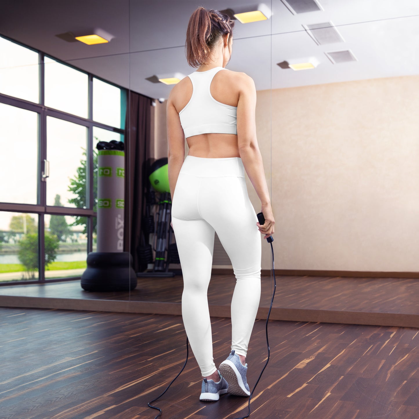 White High-Rise Yoga Leggings - Activewear Well