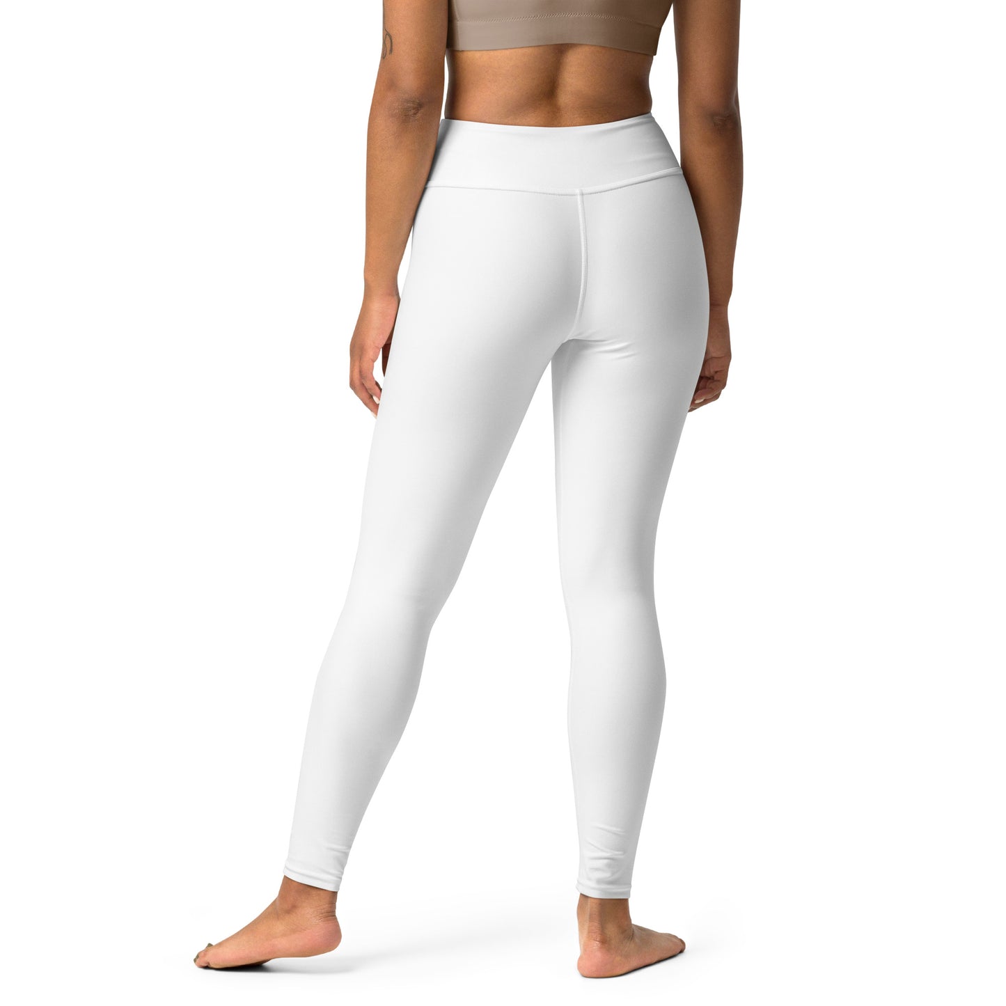 White High-Rise Yoga Leggings - Activewear Well