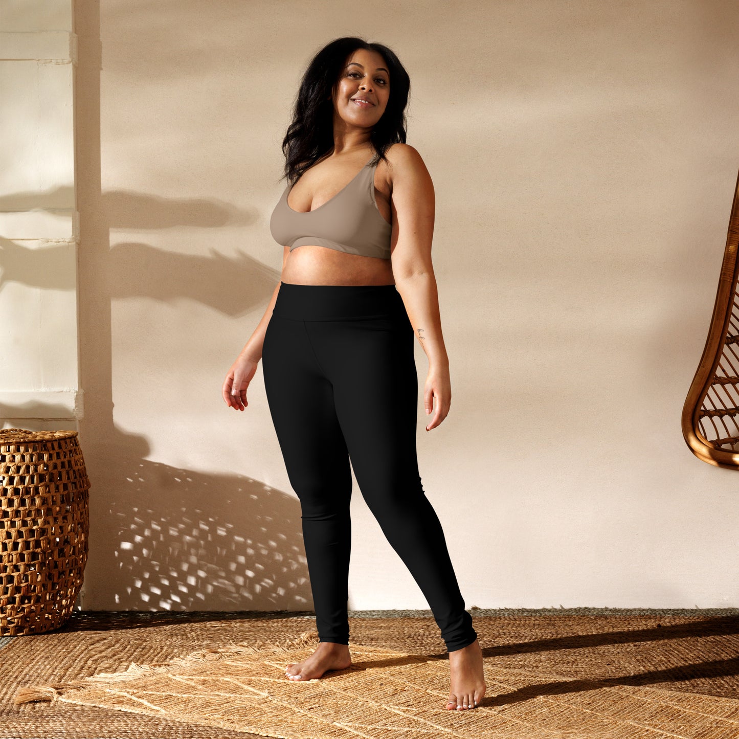 Black High-Rise Yoga Leggings - Activewear Well