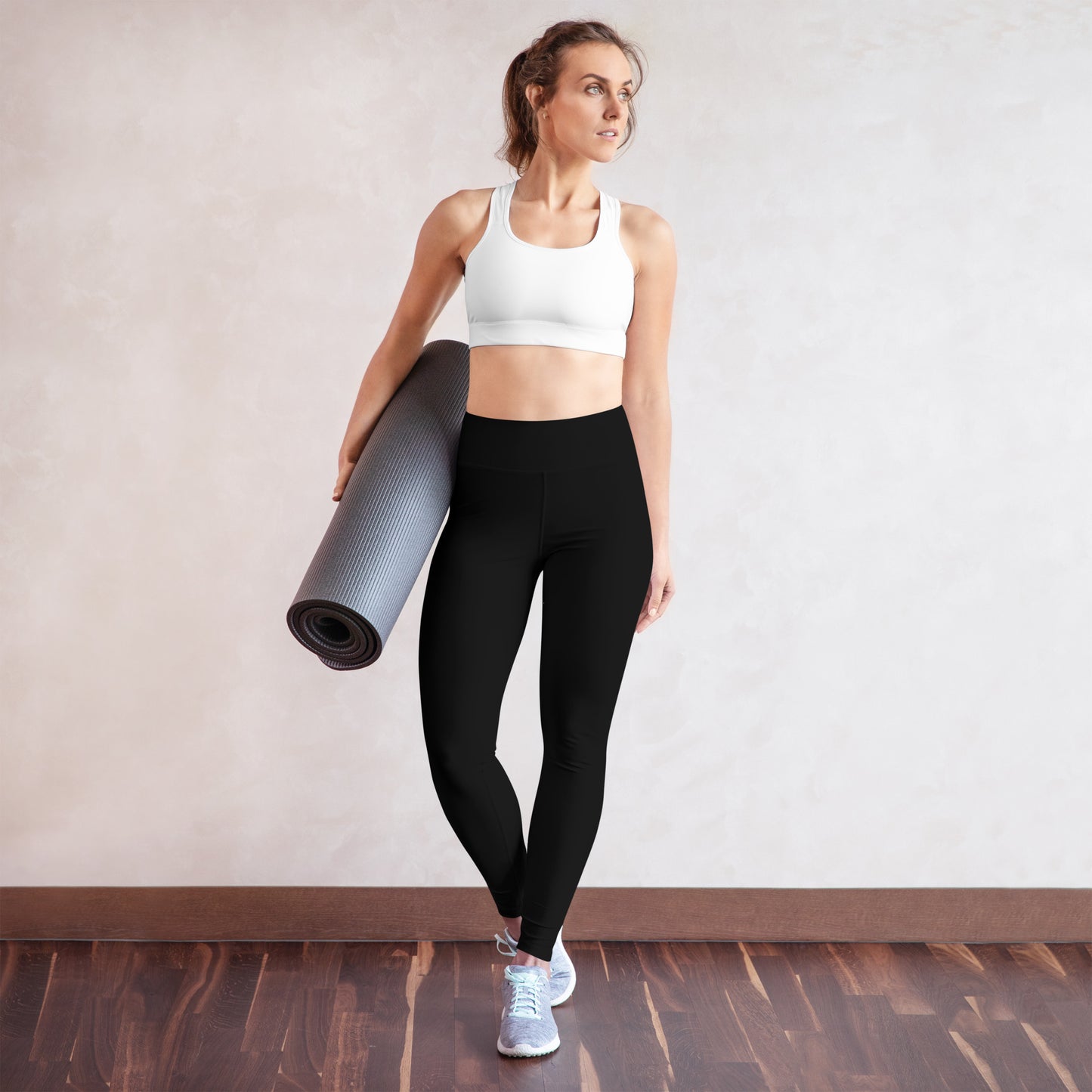 Black High-Rise Yoga Leggings - Activewear Well
