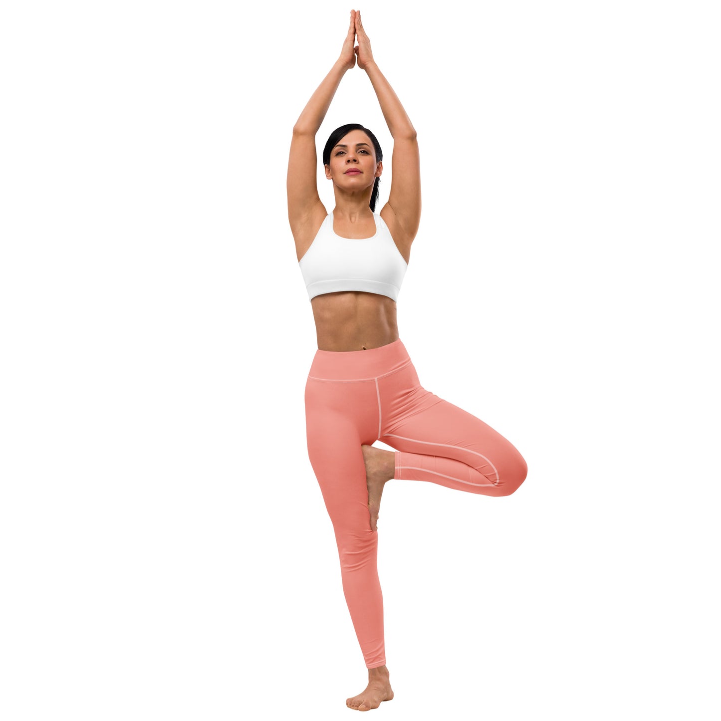 Pink High Rise Yoga Leggings - Activewear Well