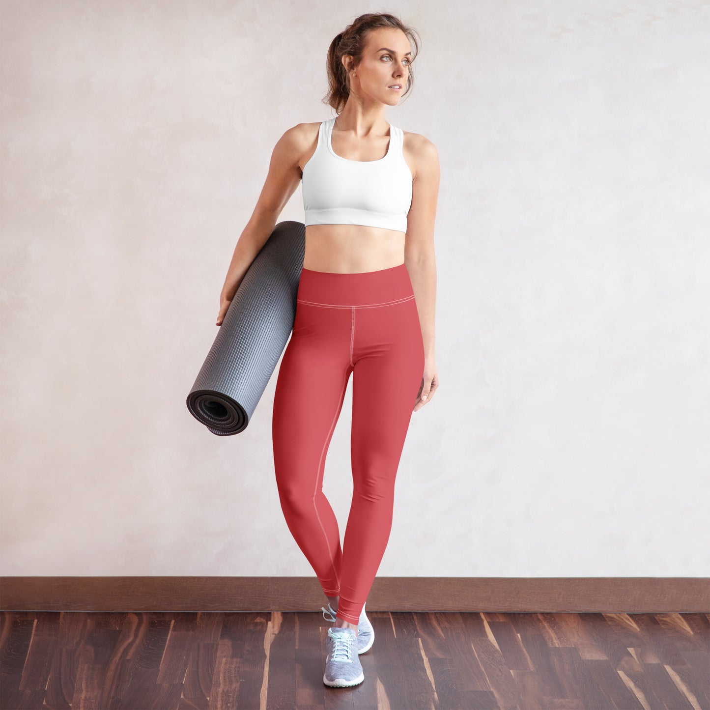 Rose Gold Yoga Leggings - Activewear Well