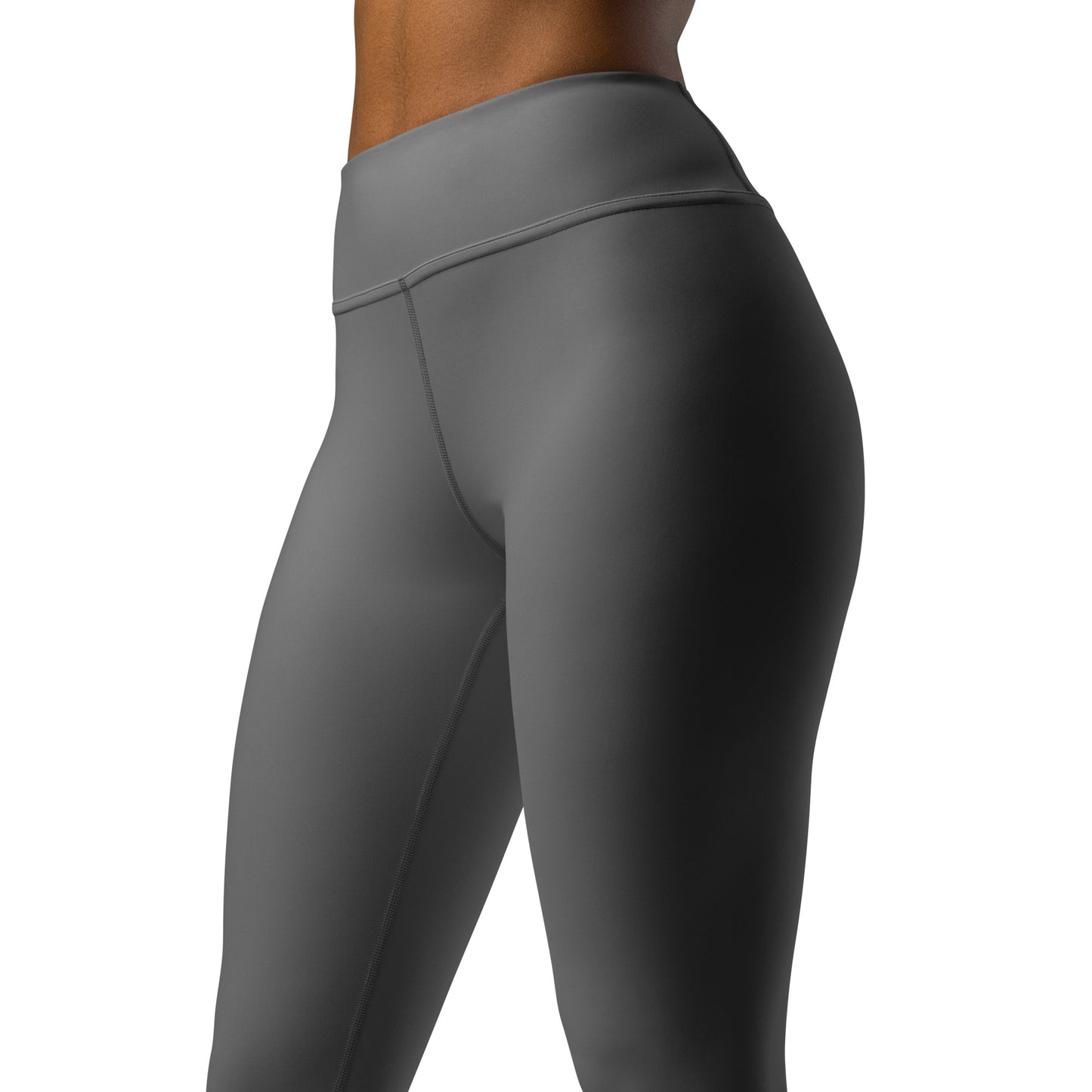 Grey High-Rise Yoga Leggings - Activewear Well