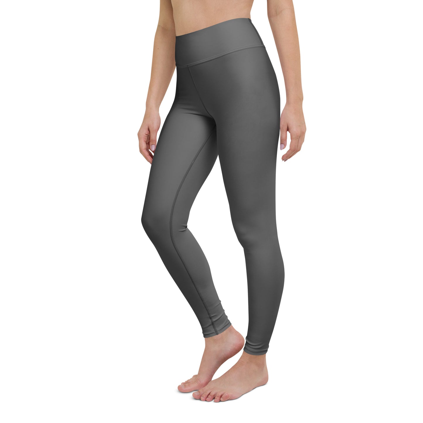 Grey High-Rise Yoga Leggings - Activewear Well