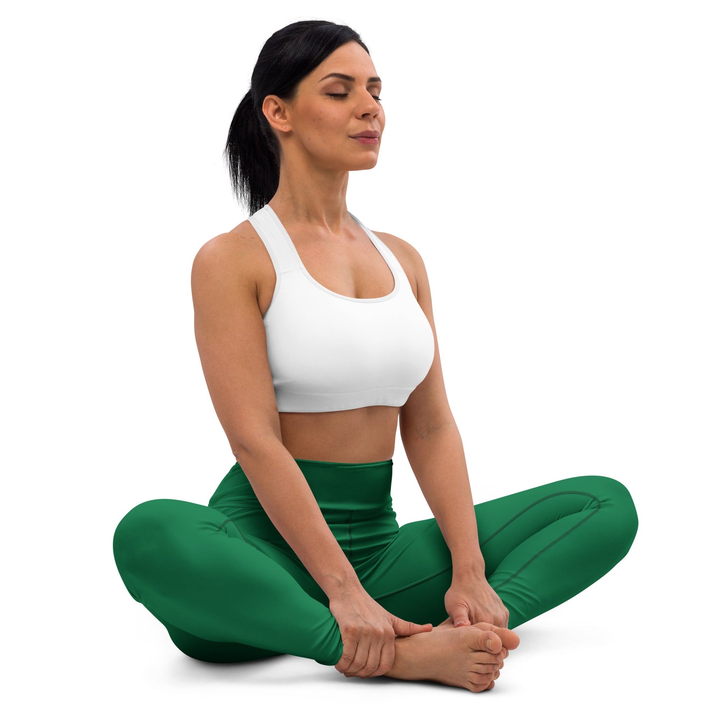 Green High-Rise Yoga Leggings - Activewear Well