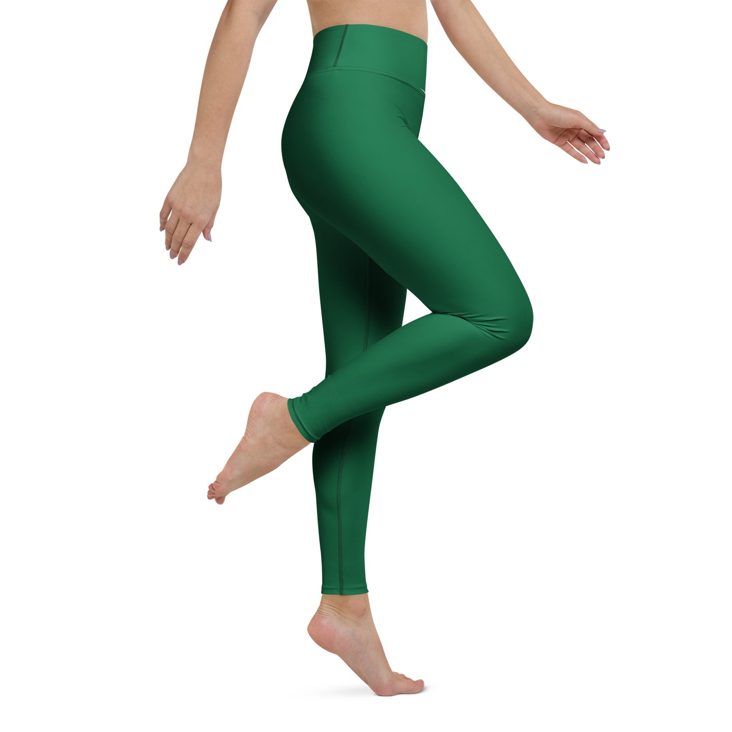 Green High-Rise Yoga Leggings - Activewear Well