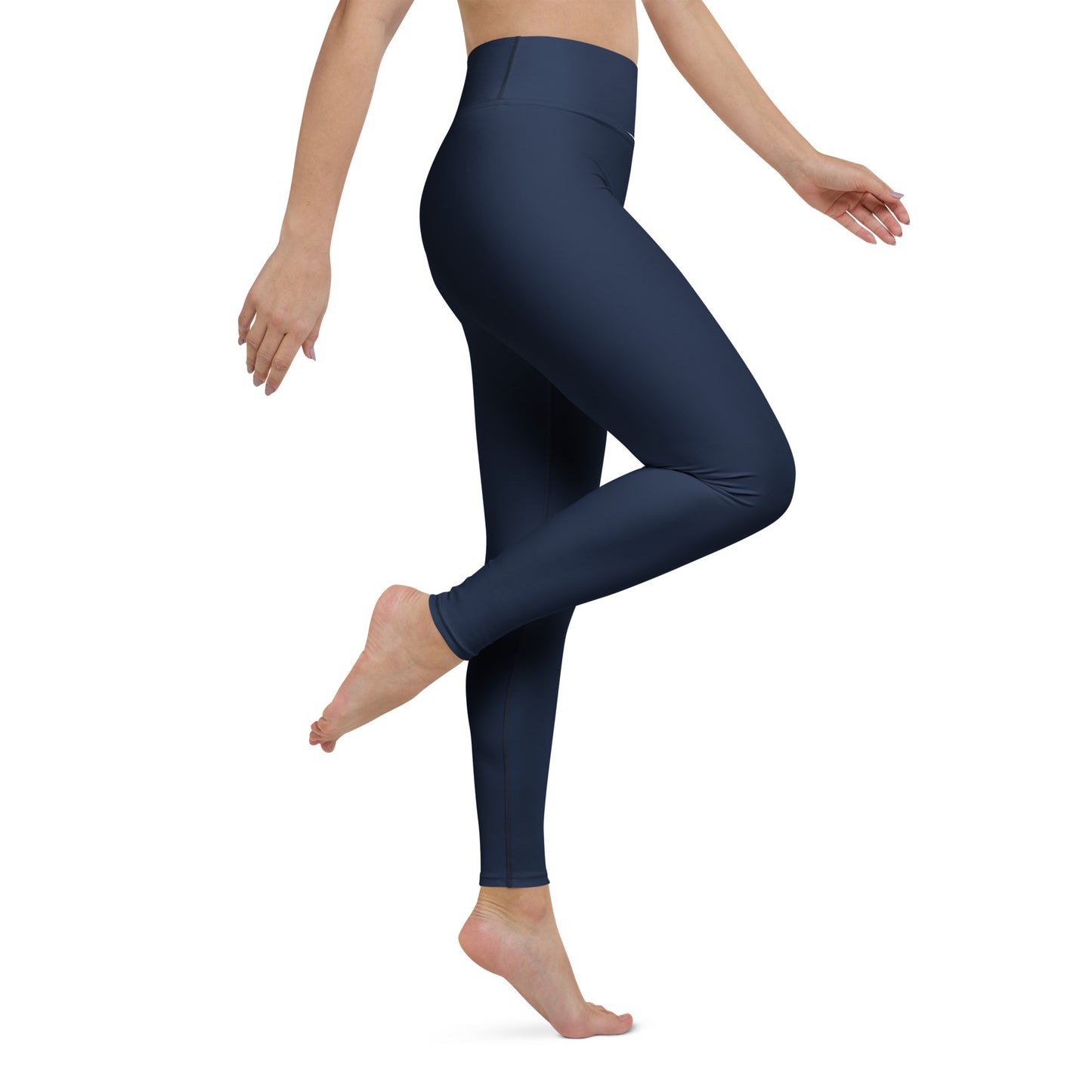 Navy High-Rise Yoga Leggings - Activewear Well