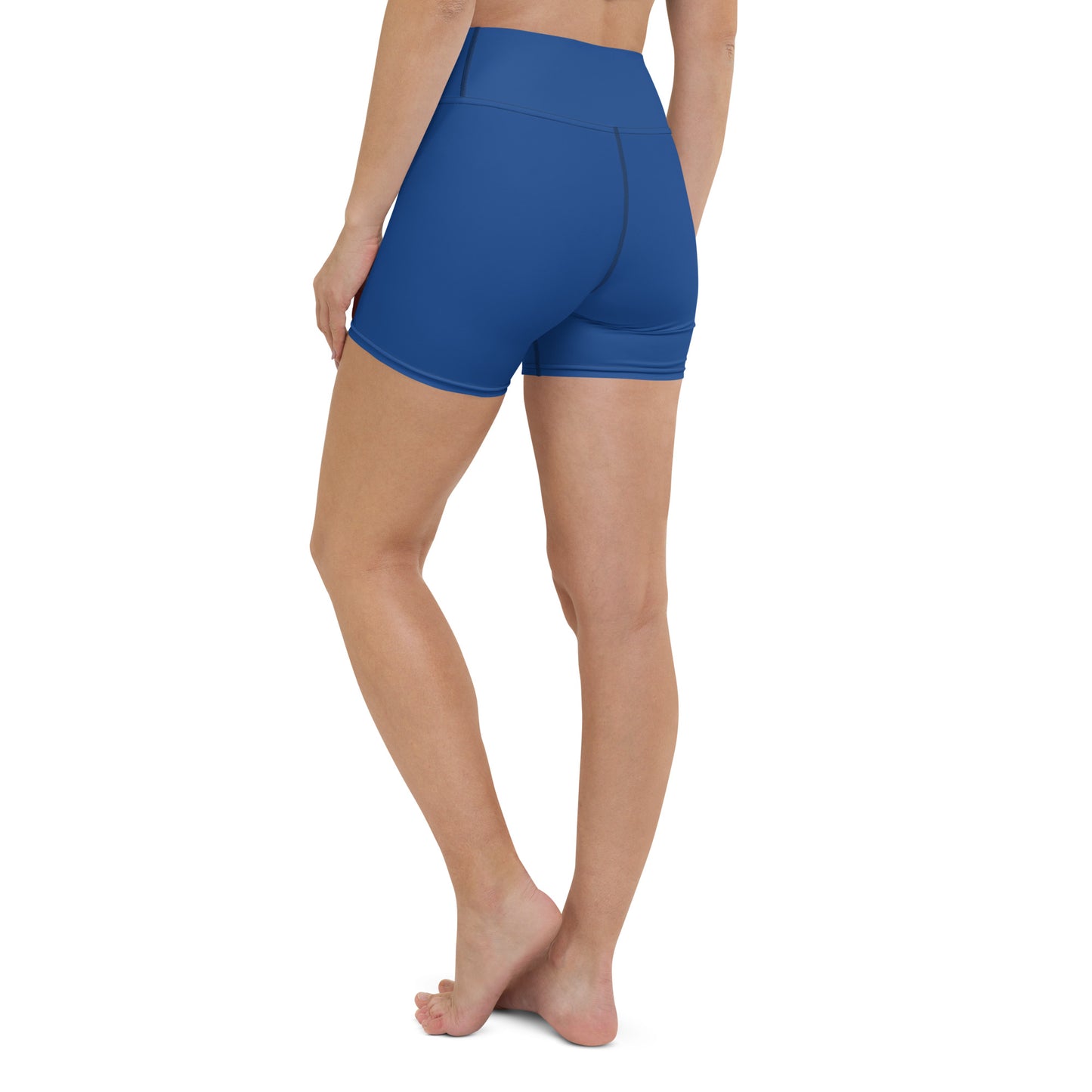Royal Blue High-Rise Yoga Shorts - Activewear Well