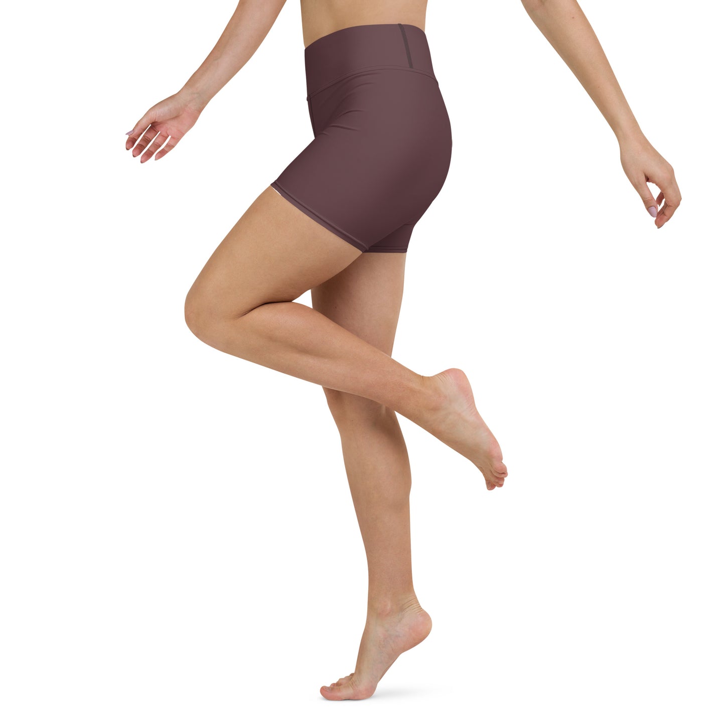 Espresso High-Rise Yoga Shorts - Activewear Well