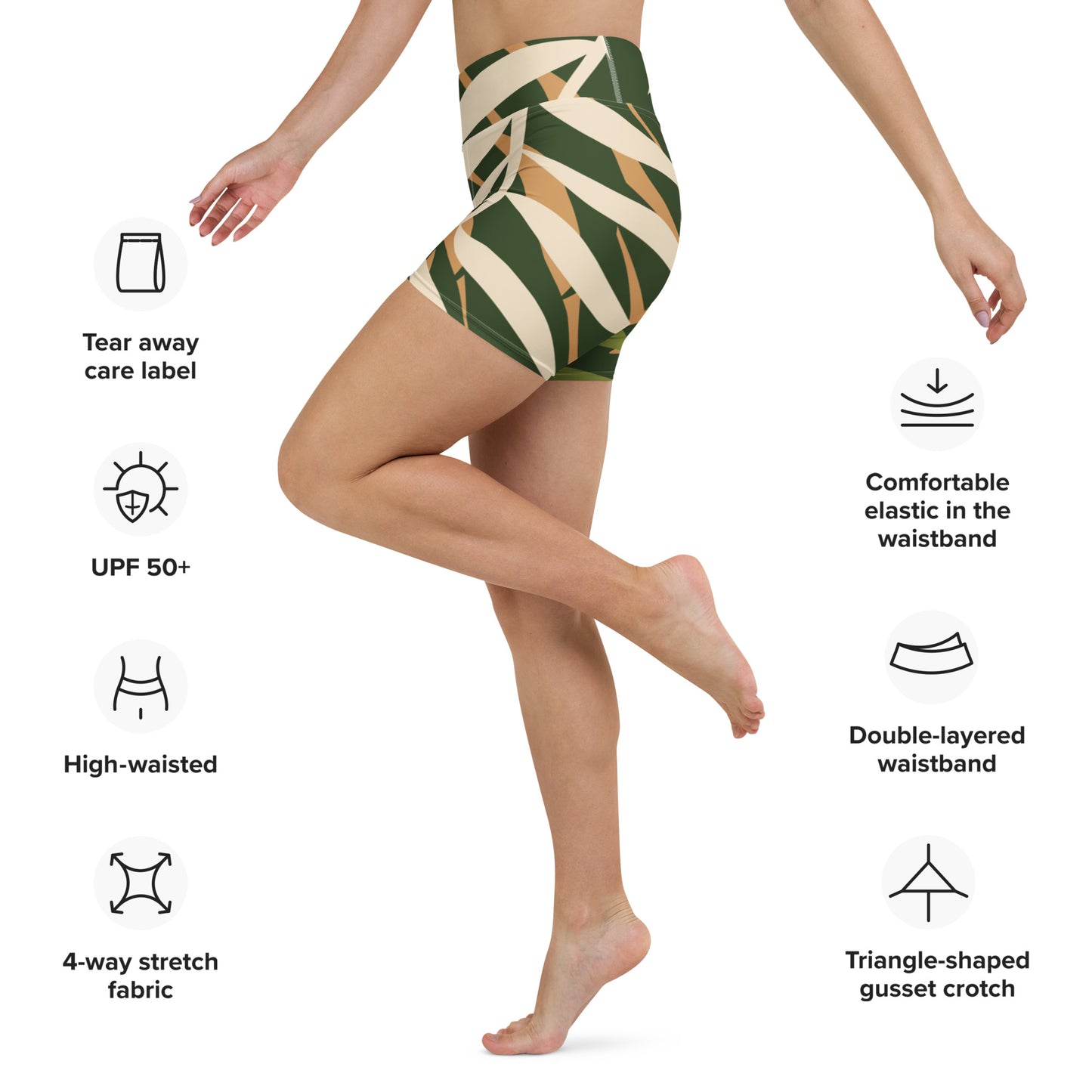 Rachel High-Rise Yoga Shorts - Activewear Well