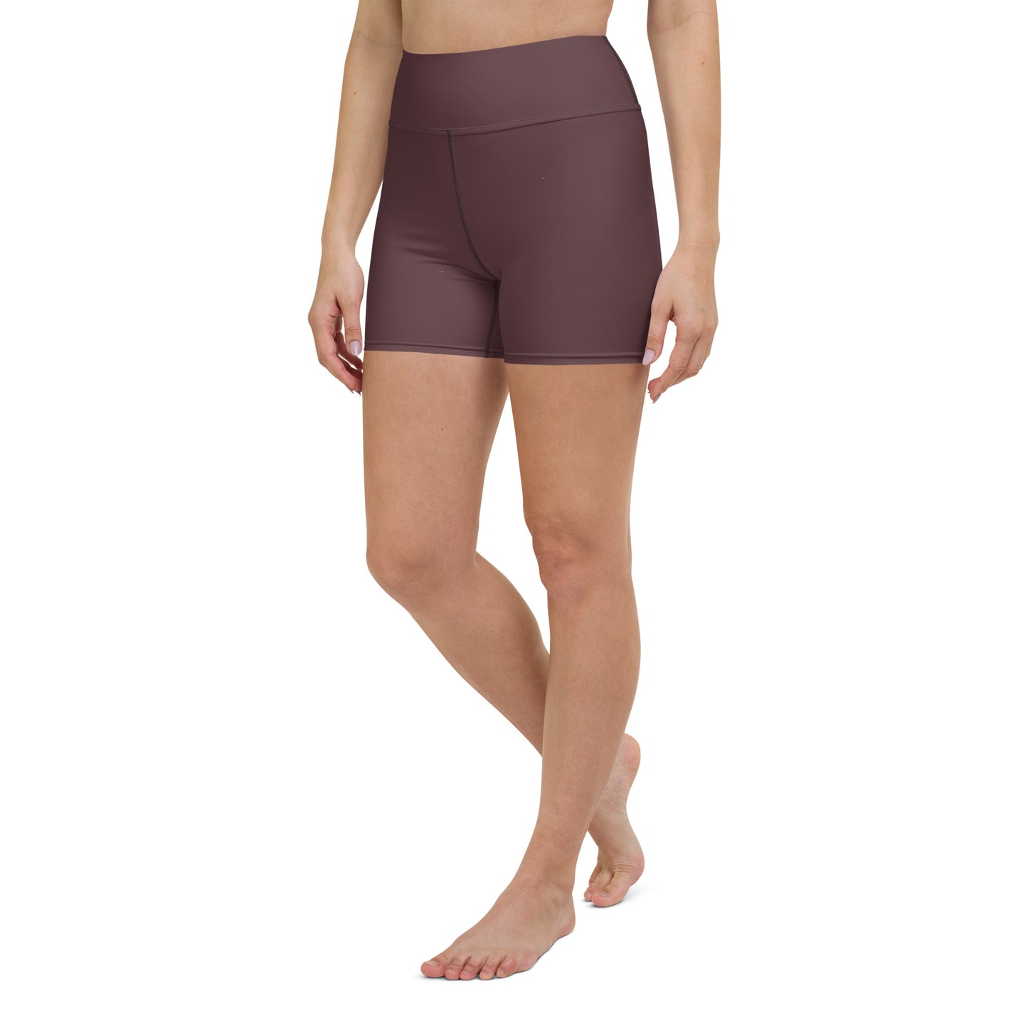 Espresso High-Rise Yoga Shorts - Activewear Well