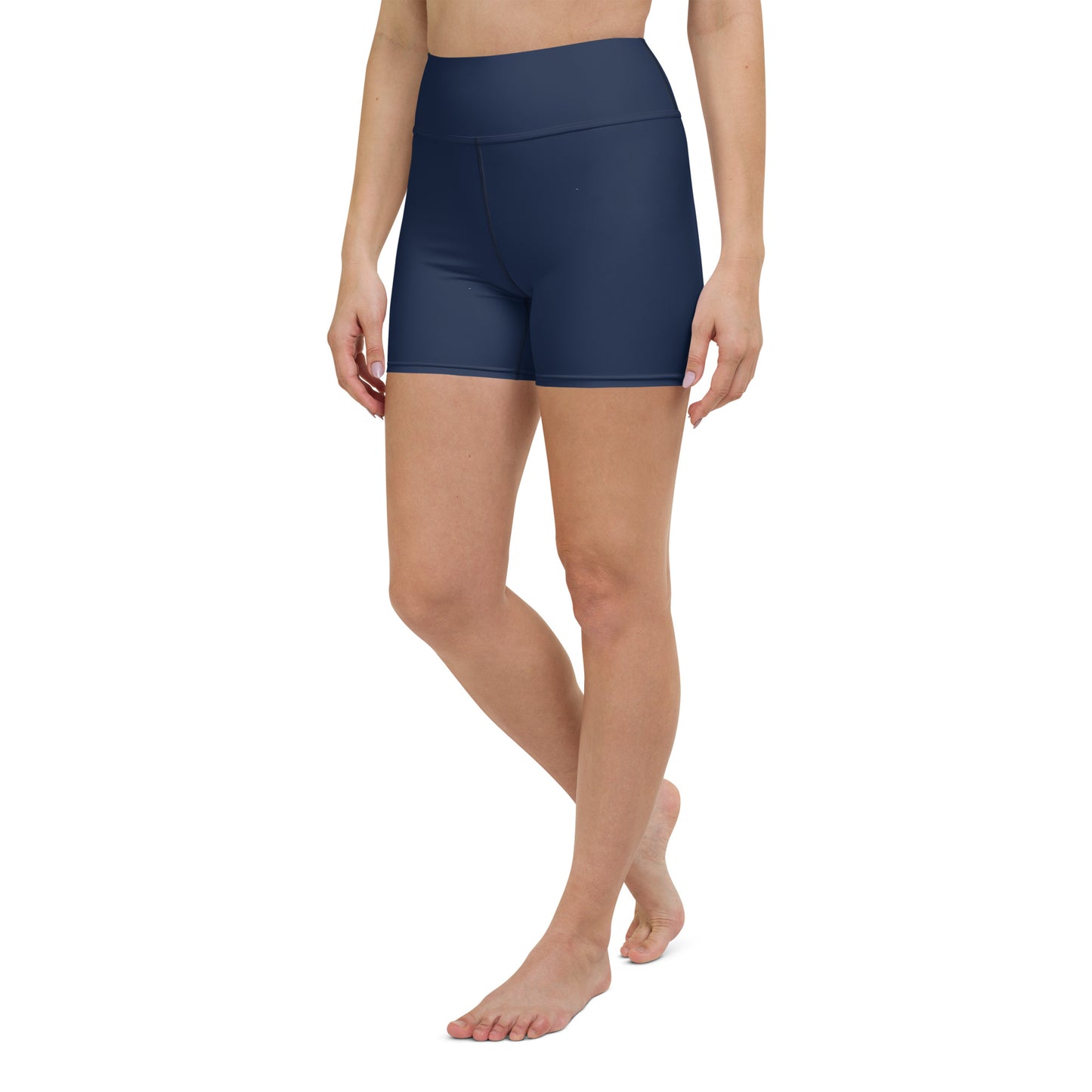 Navy High-Rise Yoga Shorts - Activewear Well