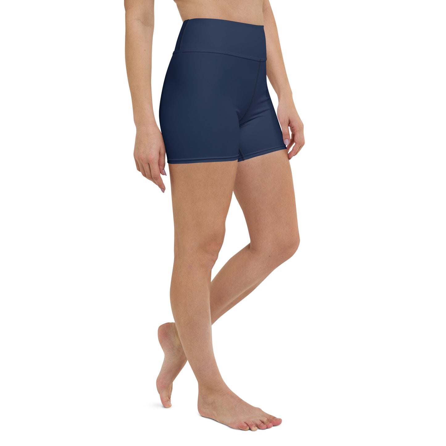 Navy High-Rise Yoga Shorts - Activewear Well