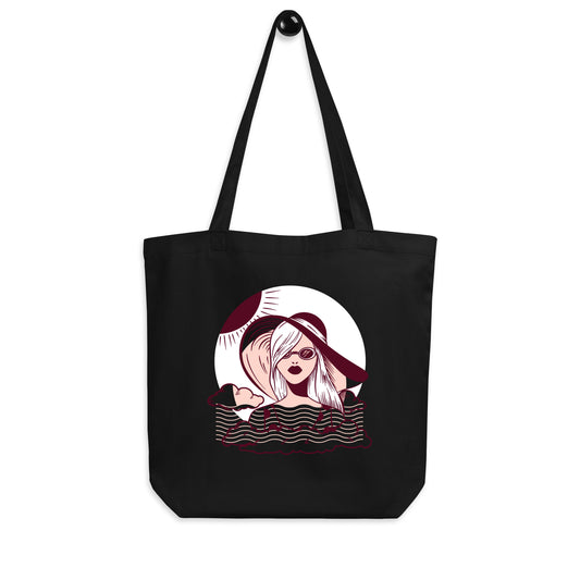 100% Organic Cotton Black Tote Bag - Activewear Well