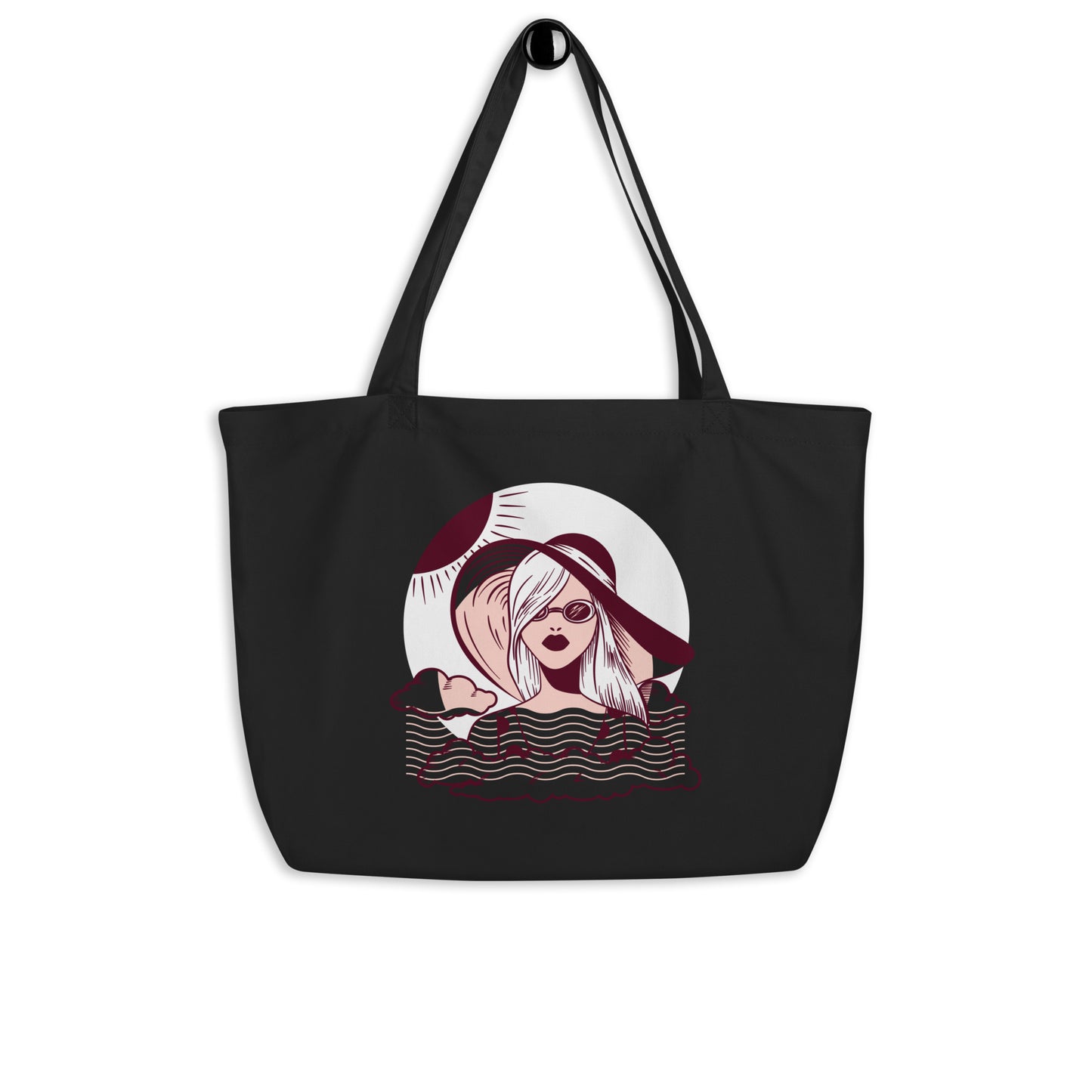 100% Cotton Large Black Tote Bag - Activewear Well